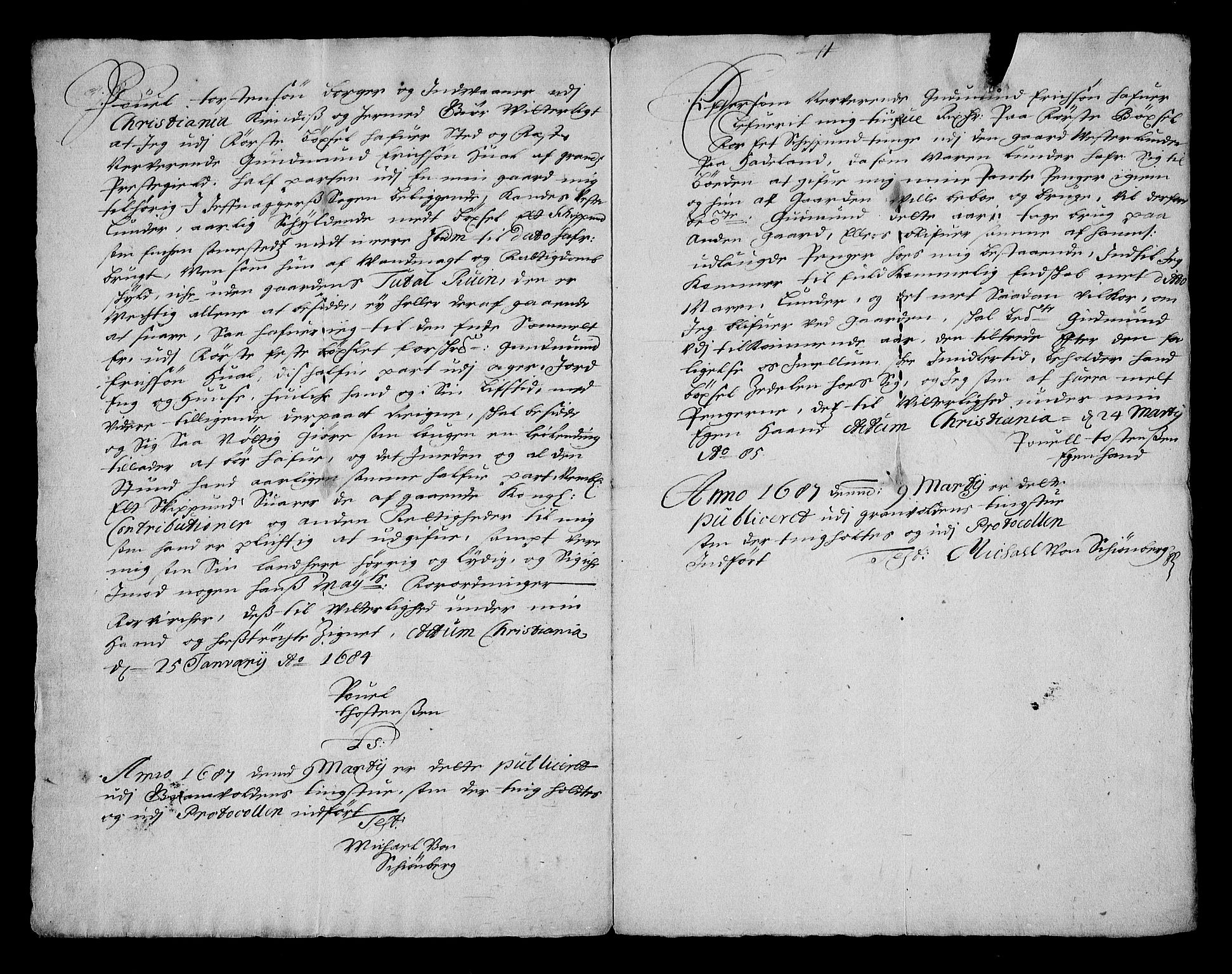 Stattholderembetet 1572-1771, RA/EA-2870/Af/L0001: Avskrifter av vedlegg til originale supplikker, nummerert i samsvar med supplikkbøkene, 1683-1687, p. 44