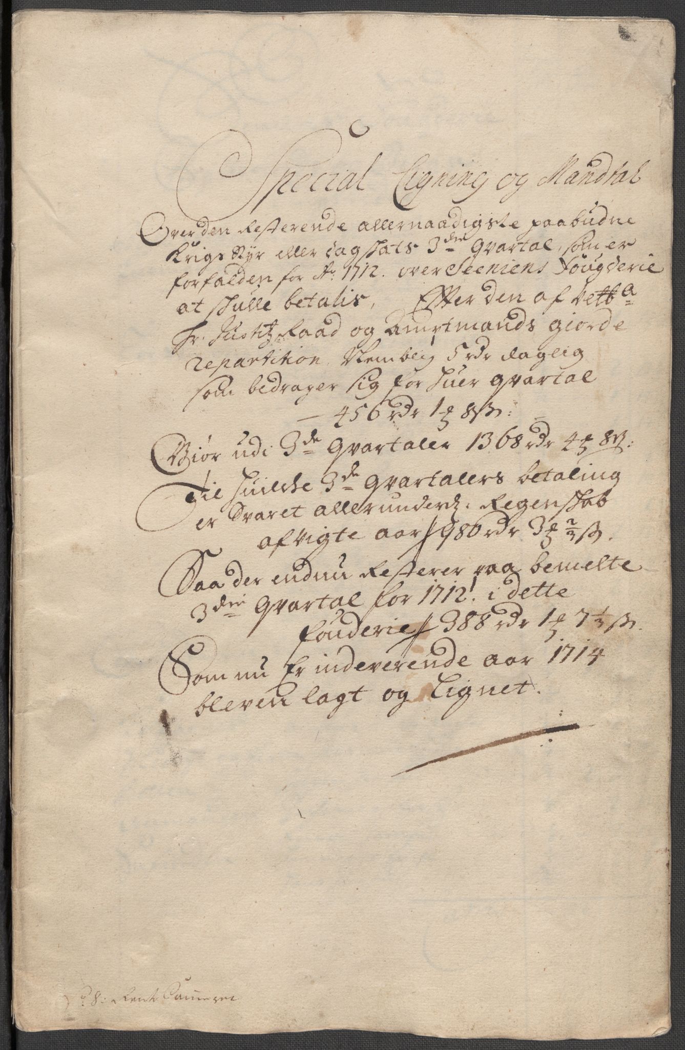 Rentekammeret inntil 1814, Reviderte regnskaper, Fogderegnskap, RA/EA-4092/R68/L4760: Fogderegnskap Senja og Troms, 1714, p. 103