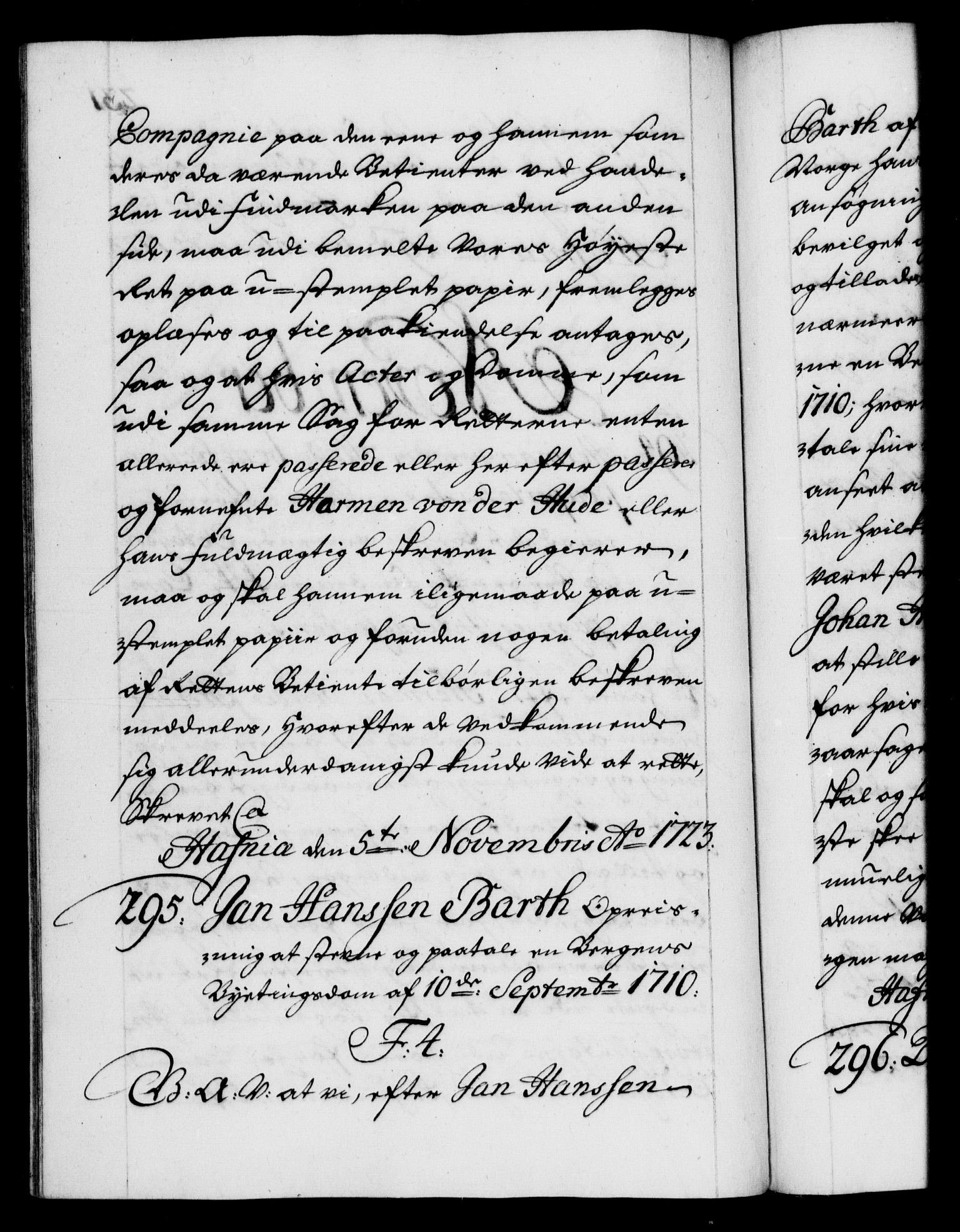 Danske Kanselli 1572-1799, AV/RA-EA-3023/F/Fc/Fca/Fcaa/L0024: Norske registre, 1723-1725, p. 231b