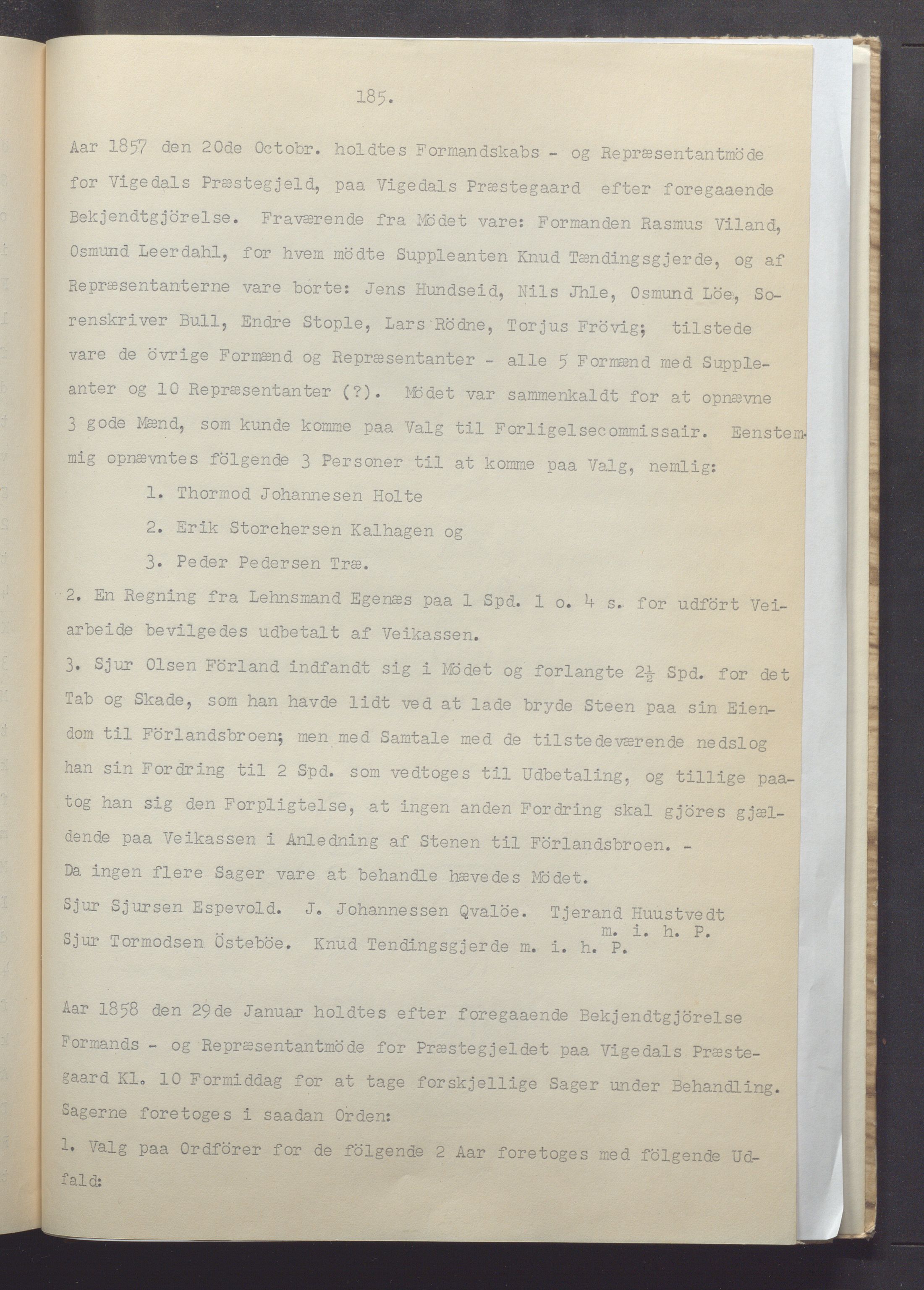 Vikedal kommune - Formannskapet, IKAR/K-100598/A/Ac/L0001: Avskrift av møtebok, 1837-1874, p. 185