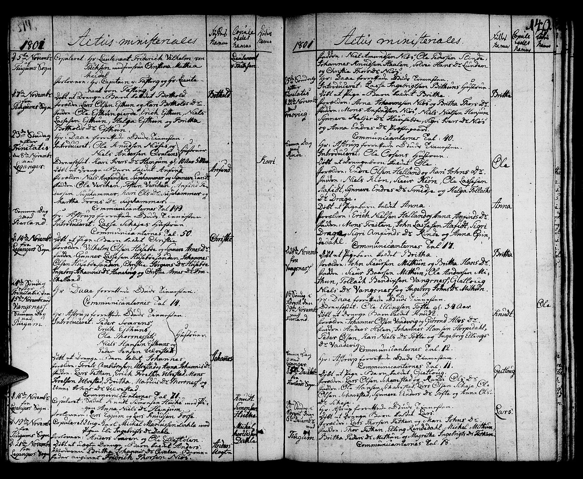 Leikanger sokneprestembete, AV/SAB-A-81001/H/Haa/Haaa/L0005: Parish register (official) no. A 5, 1792-1809, p. 149