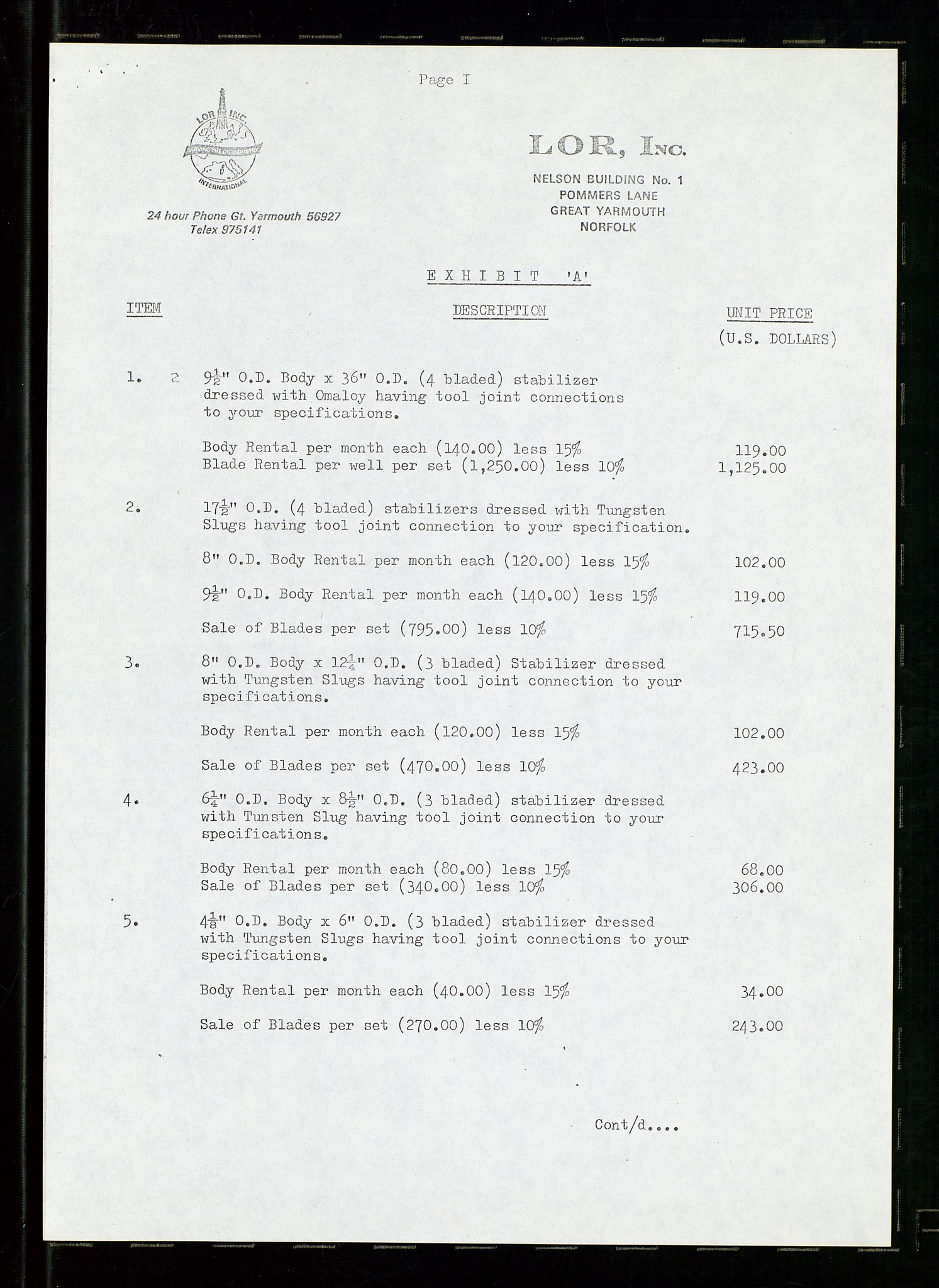 Pa 1512 - Esso Exploration and Production Norway Inc., AV/SAST-A-101917/E/Ea/L0020: Kontrakter og avtaler, 1966-1974, p. 115