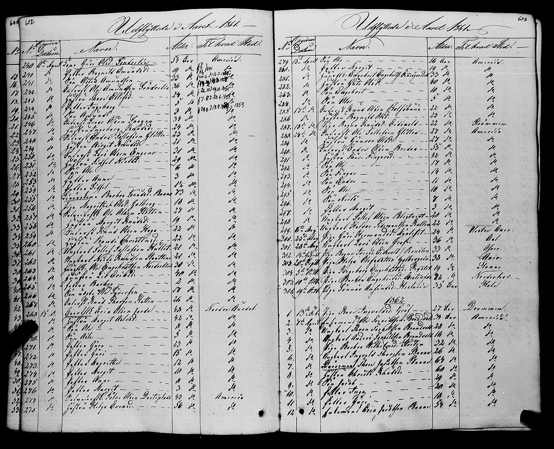 Gol kirkebøker, SAKO/A-226/F/Fa/L0002: Parish register (official) no. I 2, 1837-1863, p. 652-653