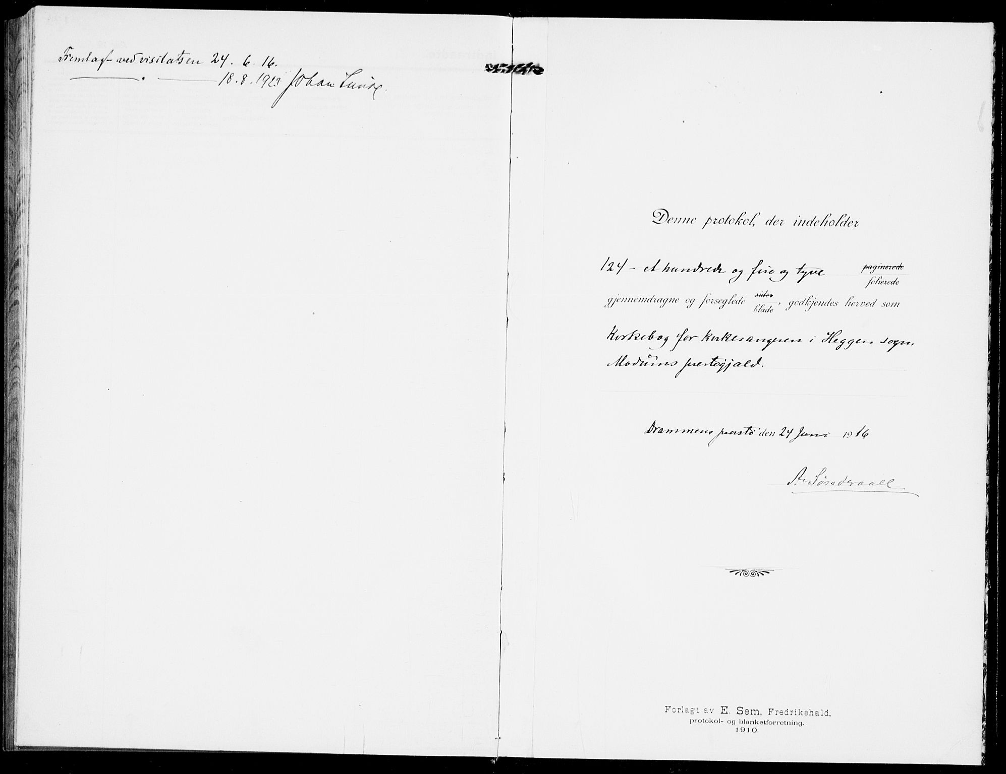 Modum kirkebøker, AV/SAKO-A-234/G/Ga/L0010: Parish register (copy) no. I 10, 1909-1923