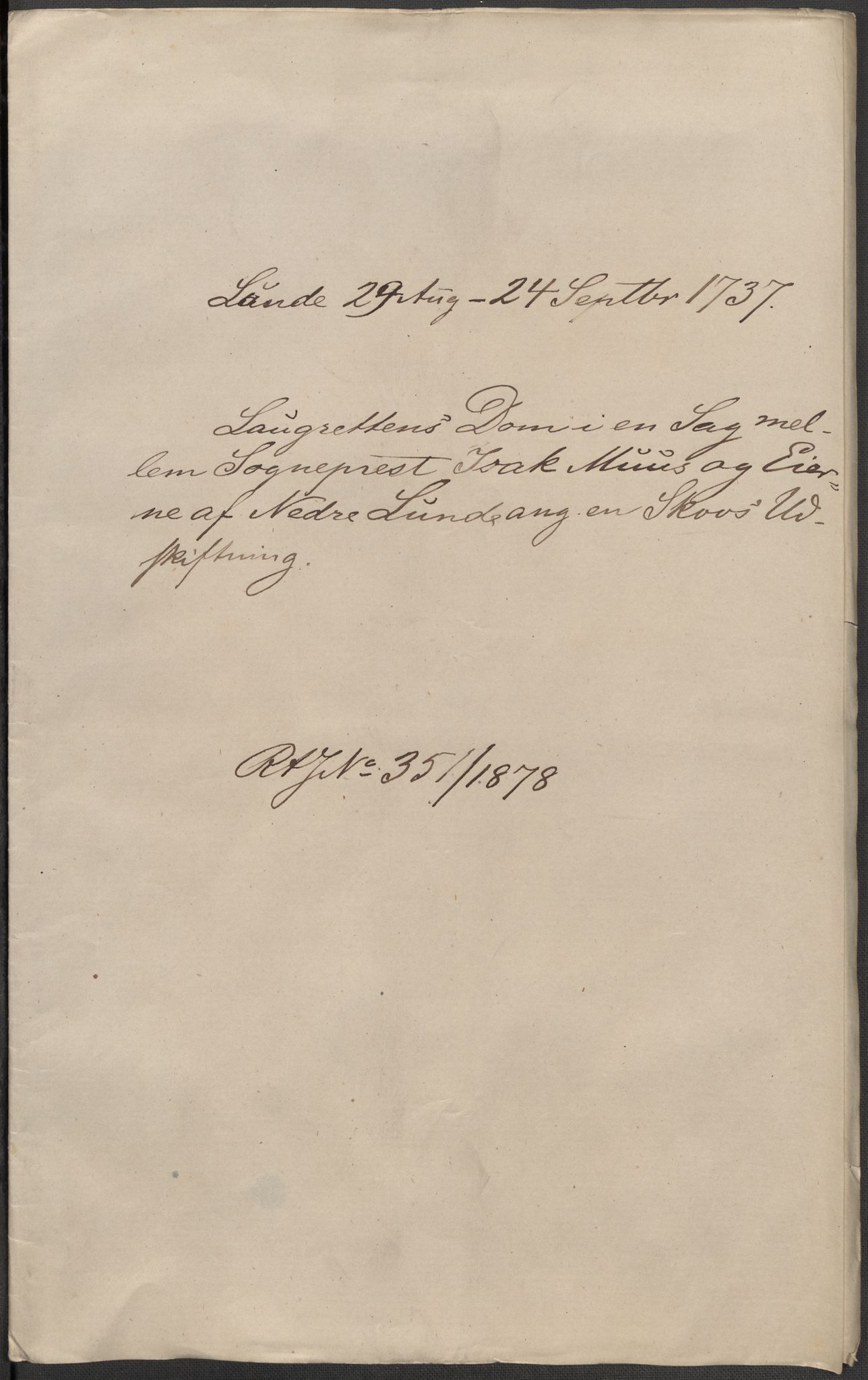 Riksarkivets diplomsamling, AV/RA-EA-5965/F15/L0027: Prestearkiv - Telemark, 1587-1738, p. 198