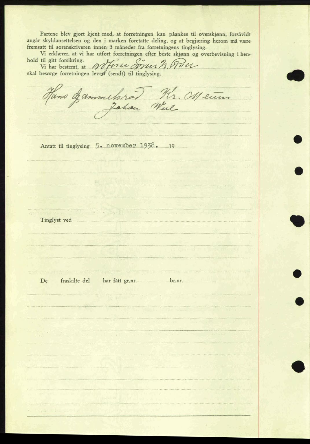 Moss sorenskriveri, SAO/A-10168: Mortgage book no. A5, 1938-1939, Diary no: : 2383/1938