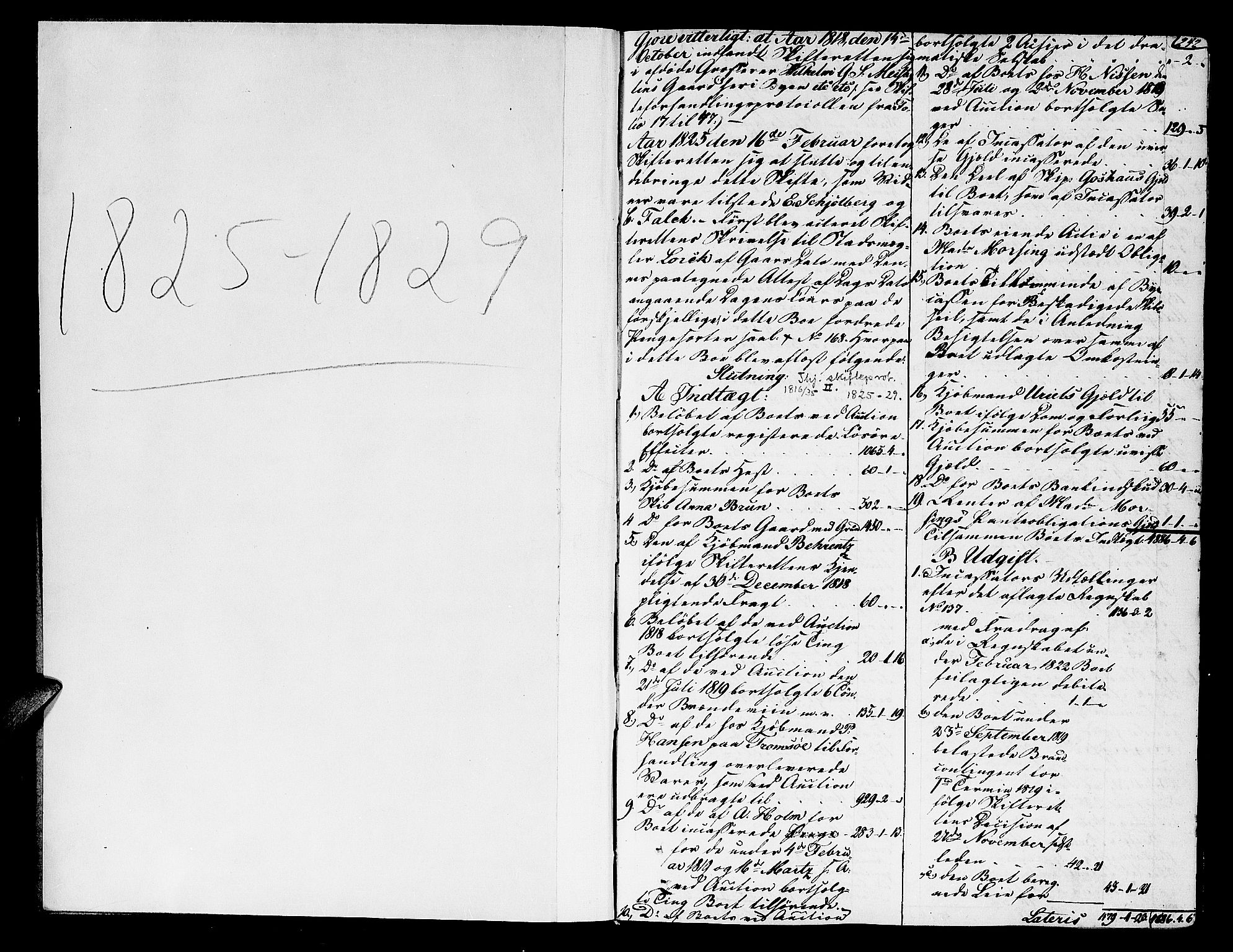 Trondheim byfogd, AV/SAT-A-0003/1/3/3A/L0027: Skifteprotokoll - gml.nr.22. (m/ register) U, 1825-1829, p. 241b-242a