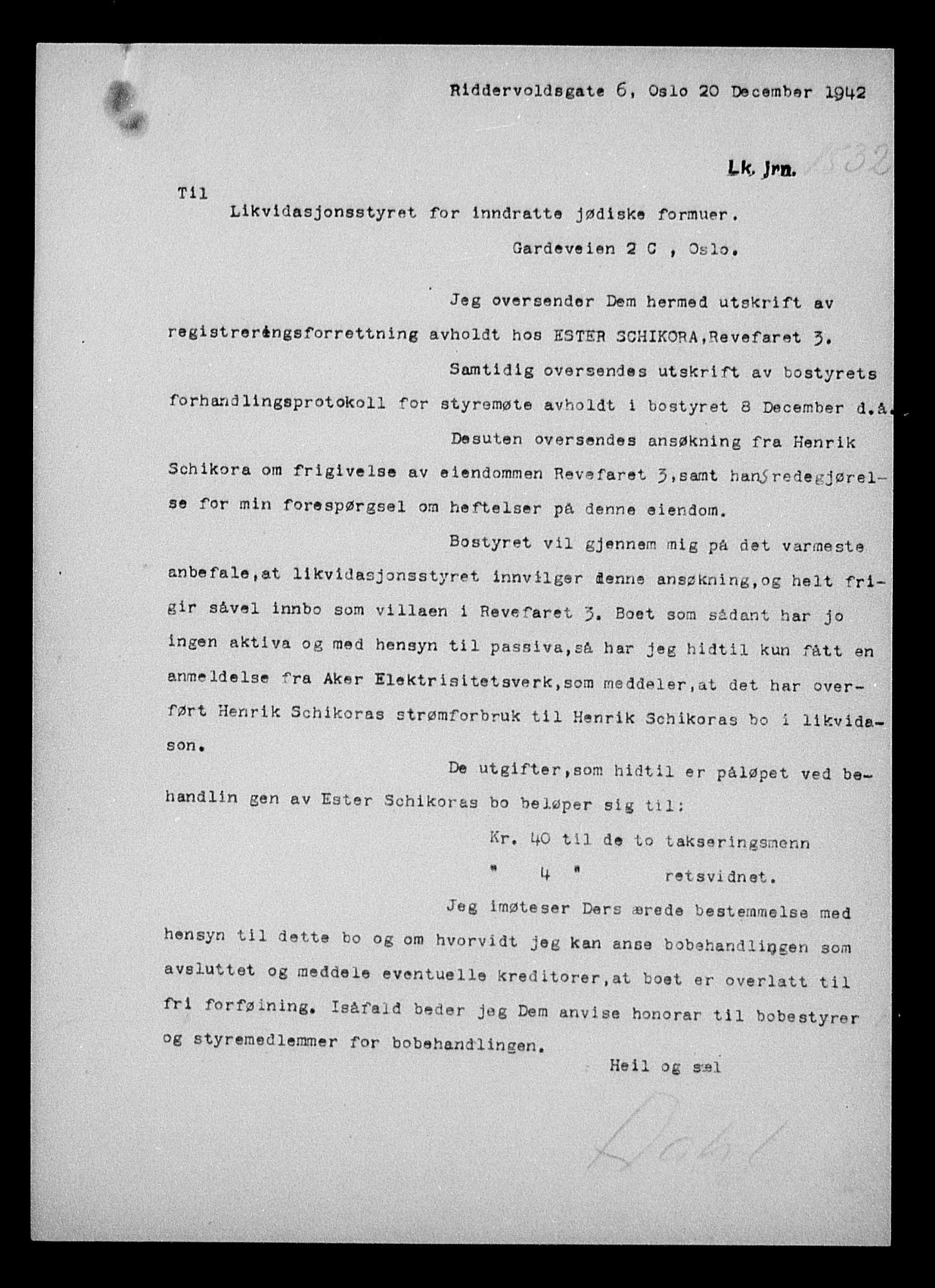 Justisdepartementet, Tilbakeføringskontoret for inndratte formuer, AV/RA-S-1564/H/Hc/Hcc/L0979: --, 1945-1947, p. 30