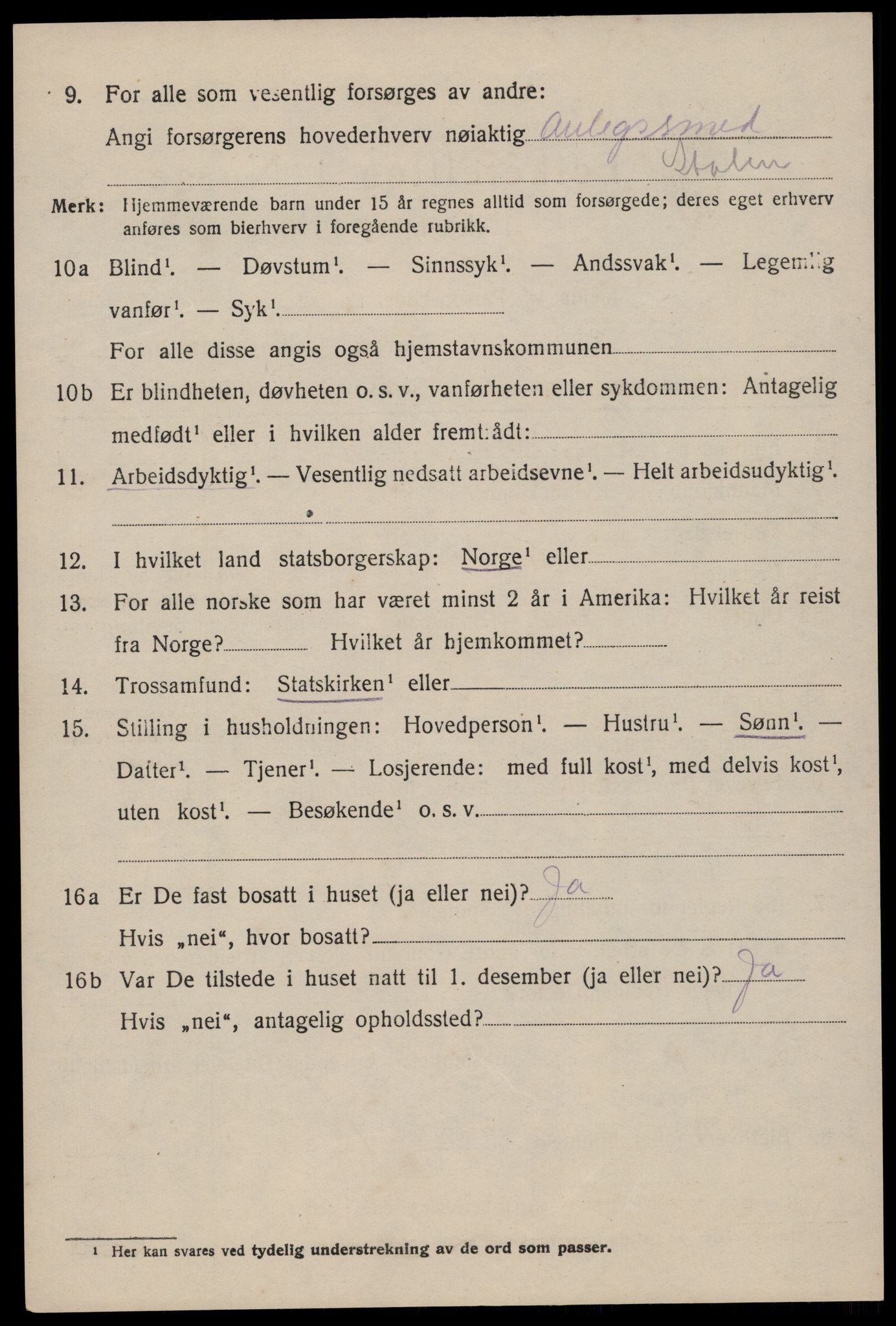 SAKO, 1920 census for Tinn, 1920, p. 8157