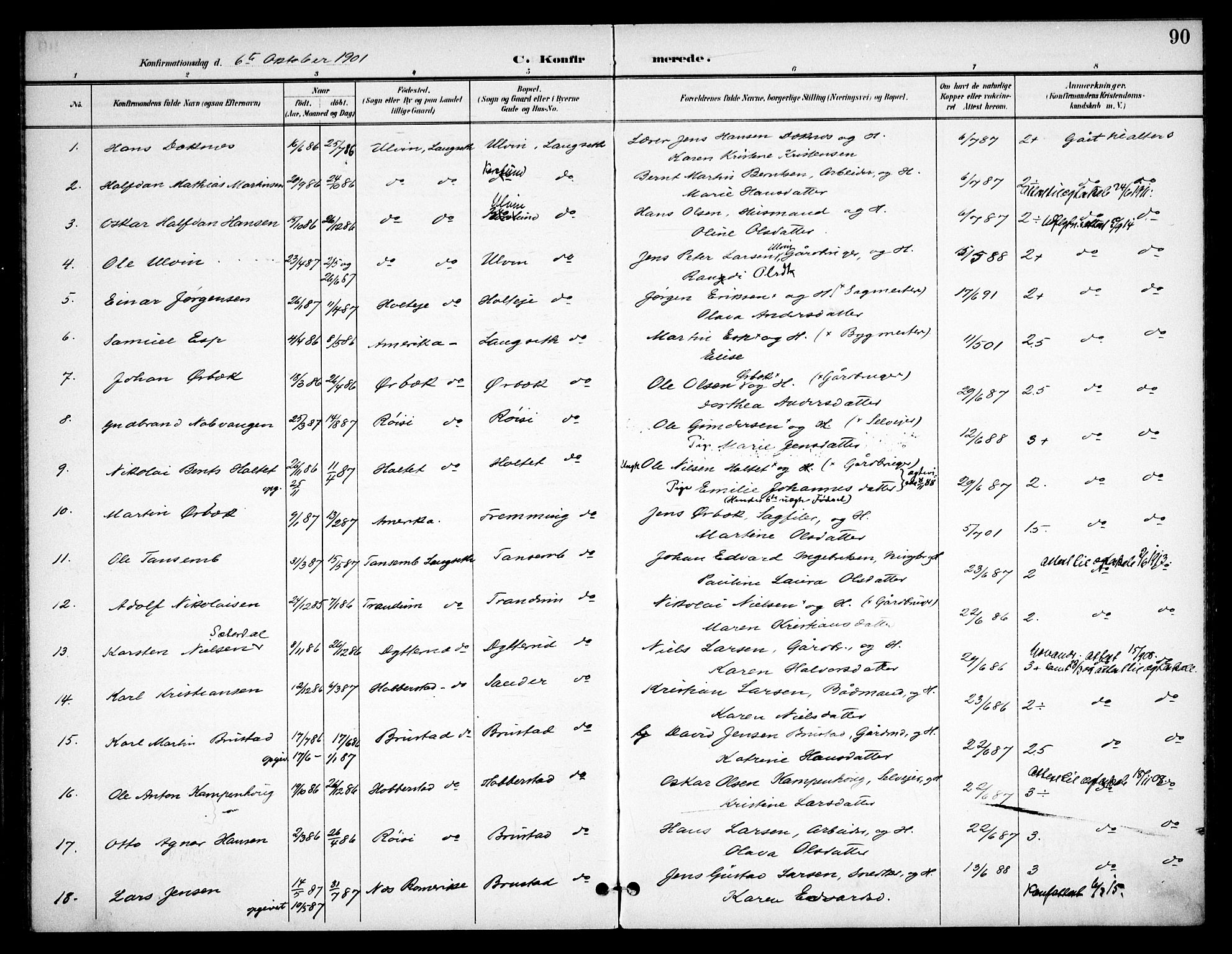 Eidsvoll prestekontor Kirkebøker, SAO/A-10888/F/Fb/L0002: Parish register (official) no. II 2, 1897-1907, p. 90