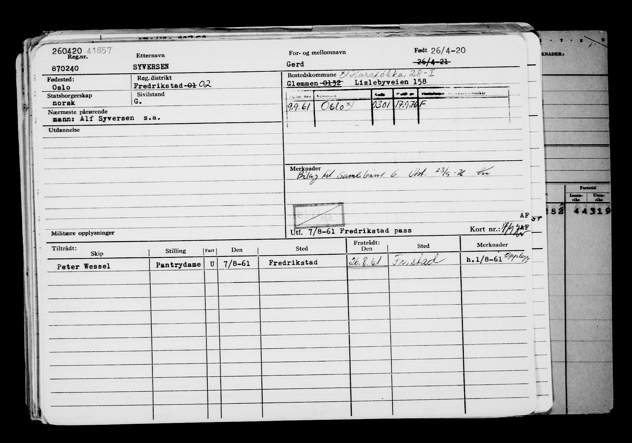 Direktoratet for sjømenn, AV/RA-S-3545/G/Gb/L0180: Hovedkort, 1920, p. 121