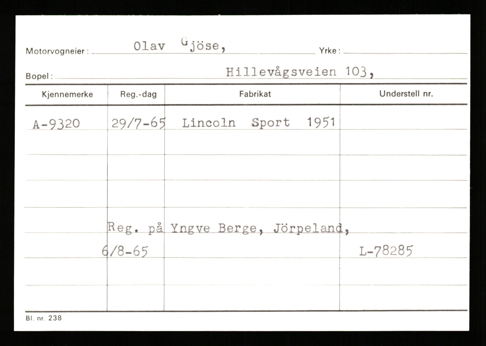 Stavanger trafikkstasjon, AV/SAST-A-101942/0/G/L0002: Registreringsnummer: 5791 - 10405, 1930-1971, p. 2381