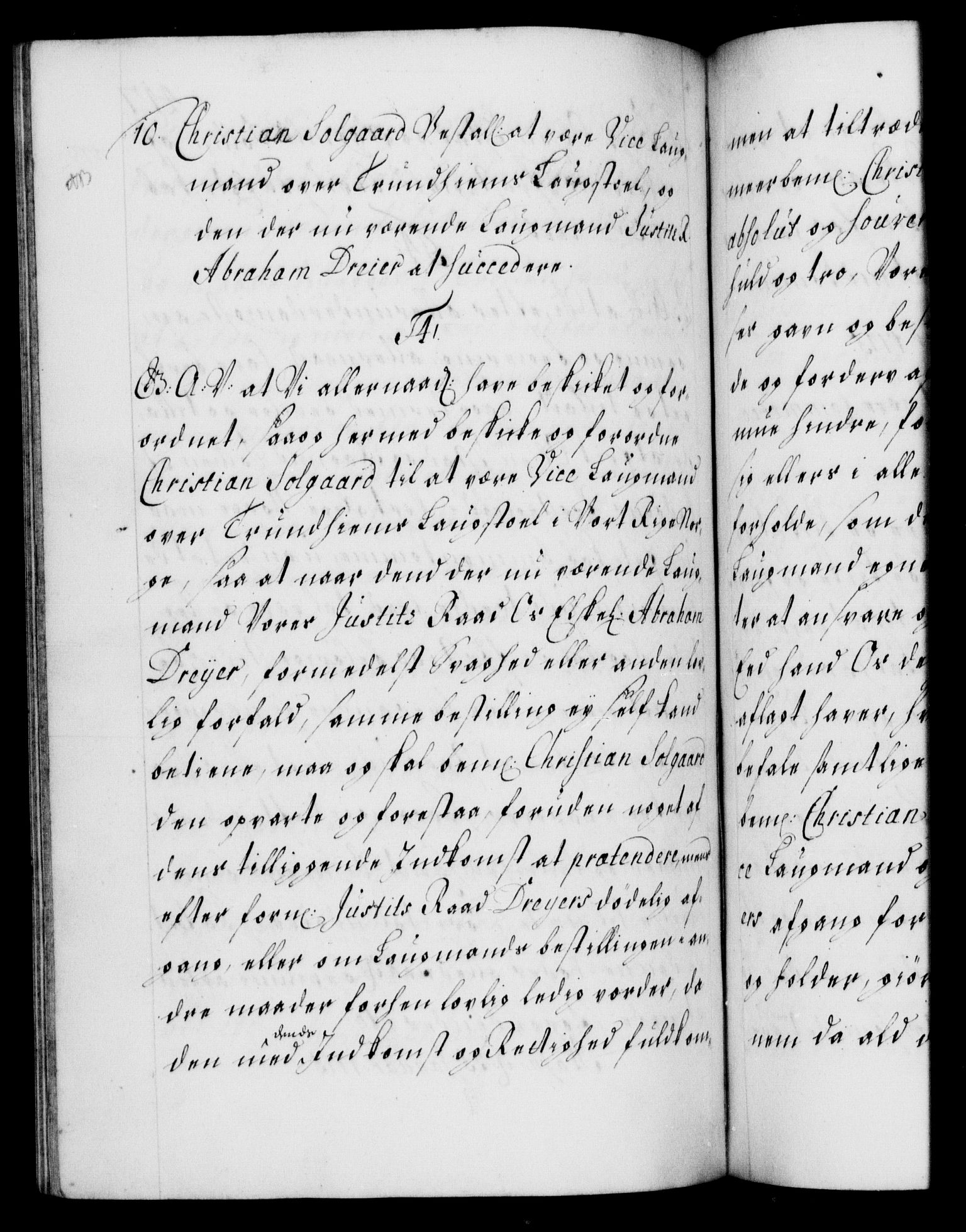 Danske Kanselli 1572-1799, AV/RA-EA-3023/F/Fc/Fca/Fcaa/L0021: Norske registre, 1712-1715, p. 417b