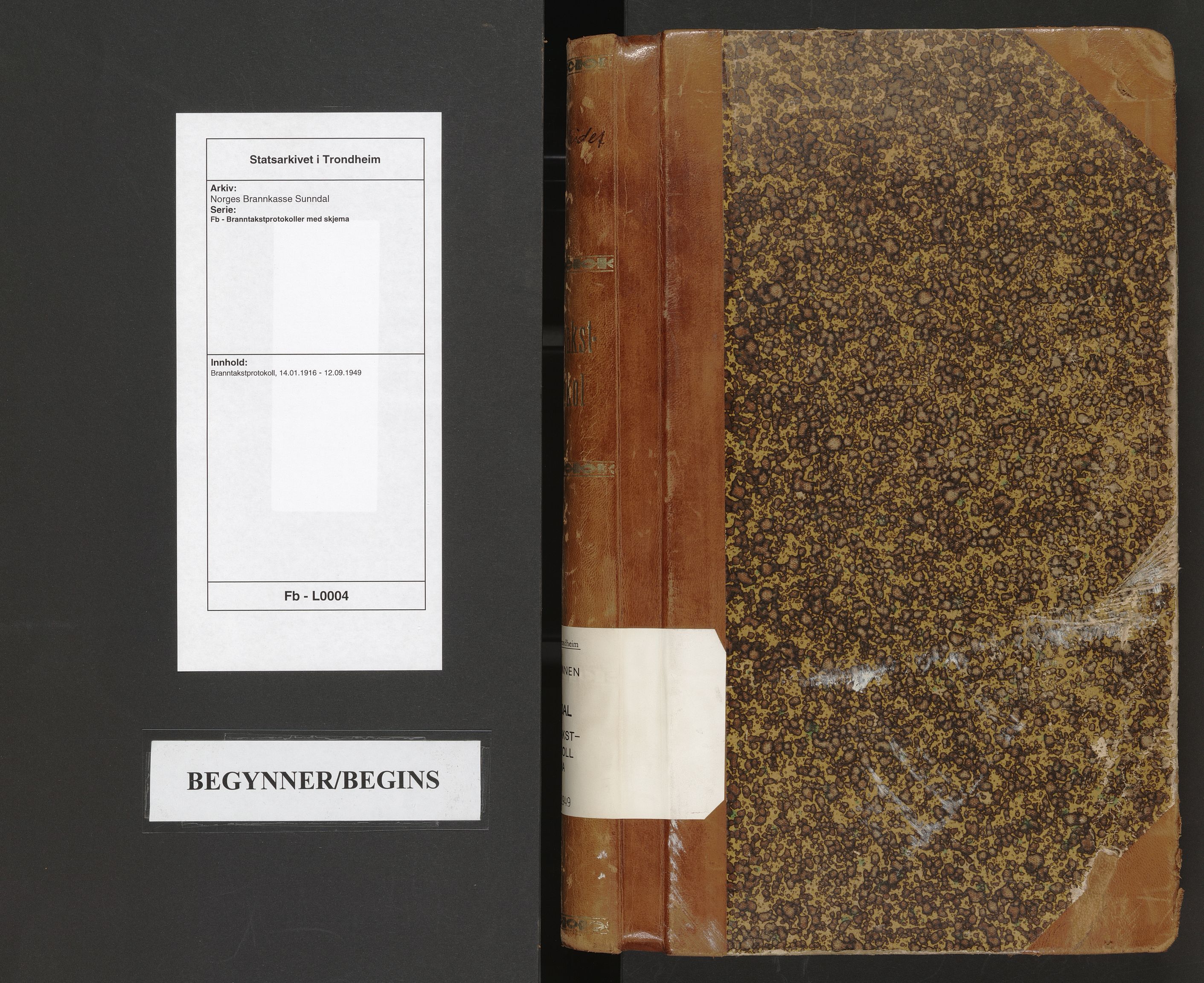 Norges Brannkasse Sunndal, AV/SAT-A-5508/Fb/L0004: Branntakstprotokoll, 1916-1949