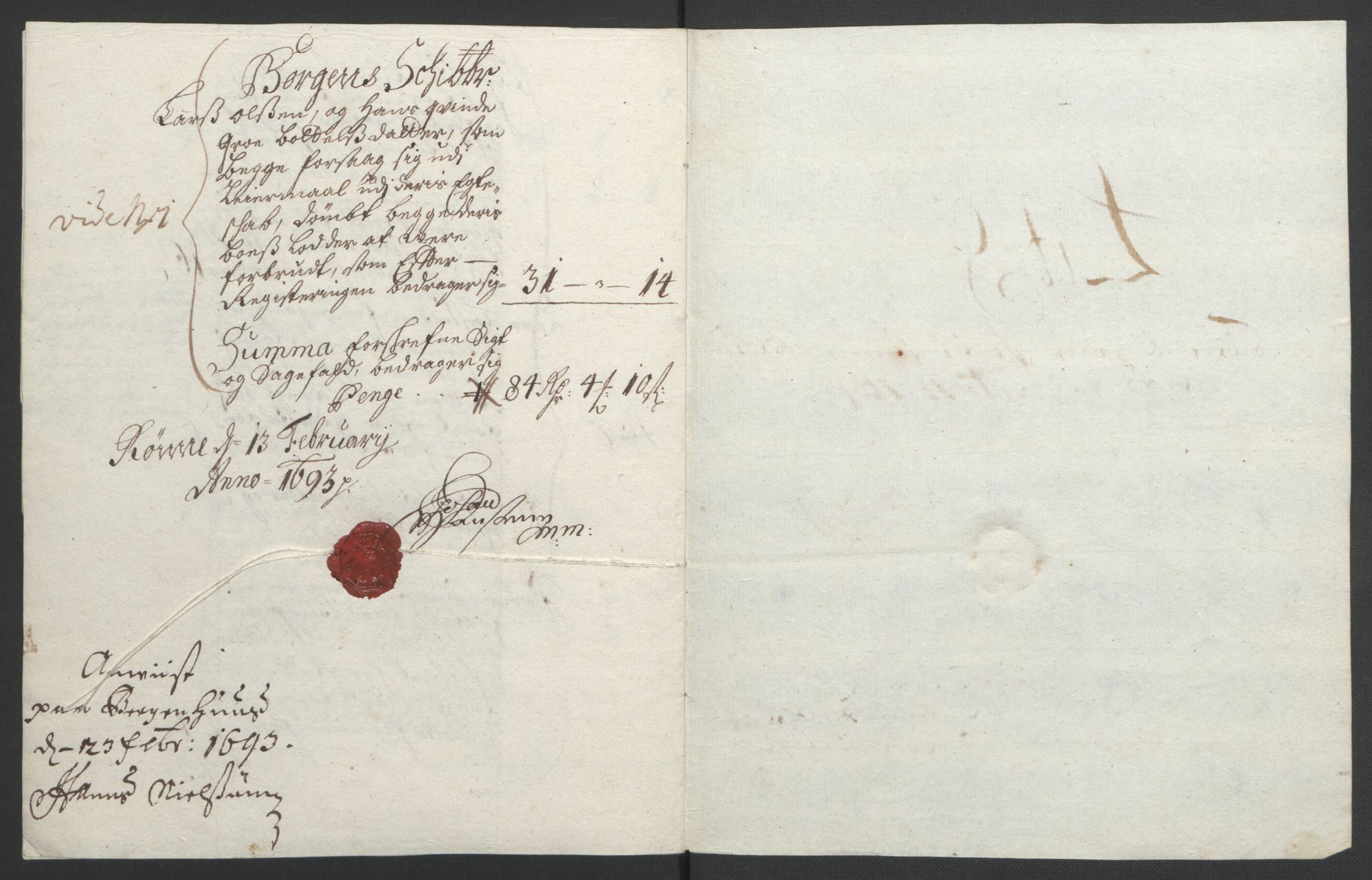 Rentekammeret inntil 1814, Reviderte regnskaper, Fogderegnskap, AV/RA-EA-4092/R52/L3306: Fogderegnskap Sogn, 1691-1692, p. 227