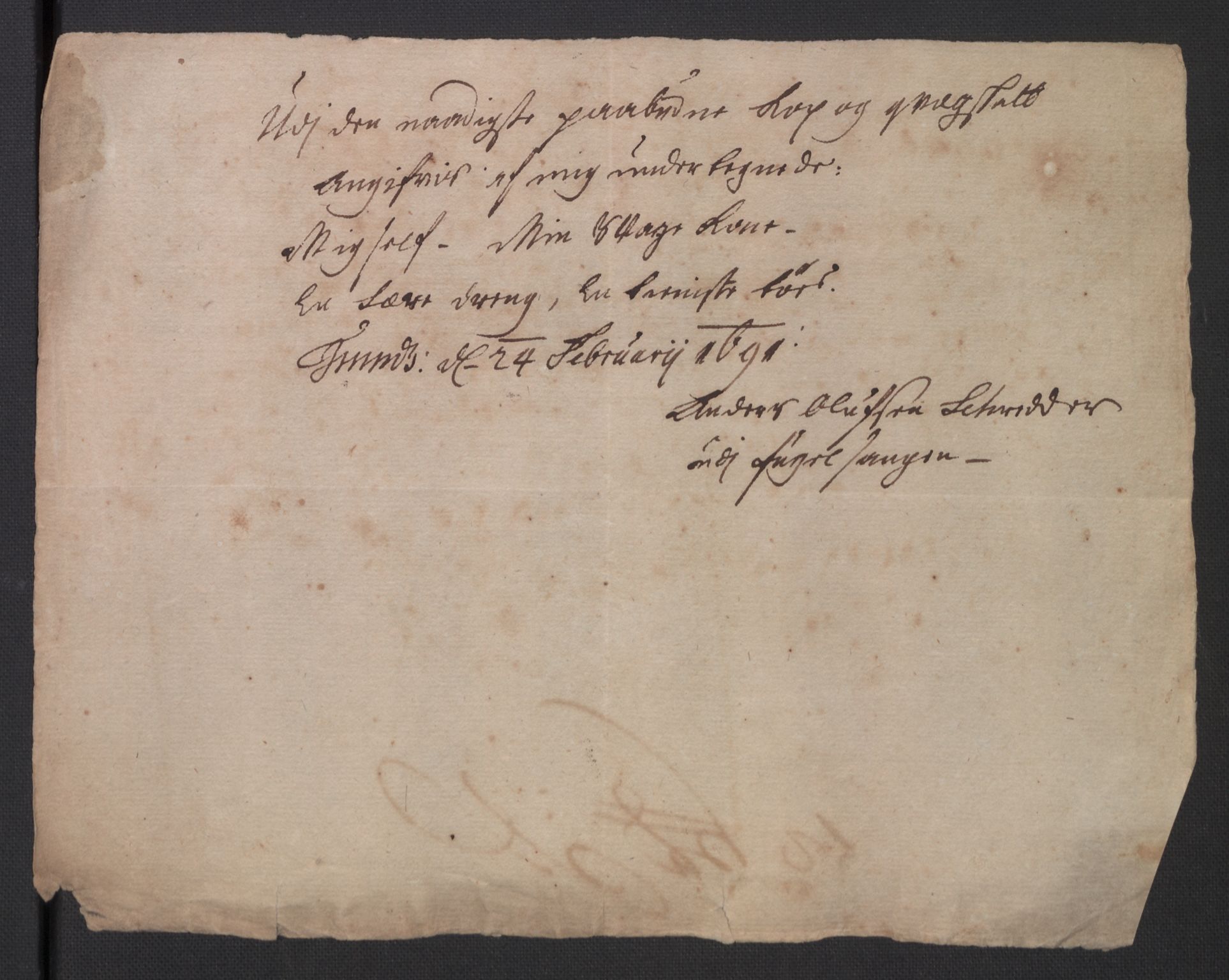 Rentekammeret inntil 1814, Reviderte regnskaper, Byregnskaper, AV/RA-EA-4066/R/Rs/L0506: [S2] Kontribusjonsregnskap, 1691-1692, p. 47