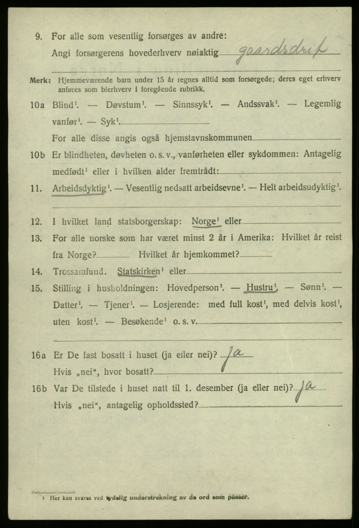 SAB, 1920 census for Nord-Vågsøy, 1920, p. 2255