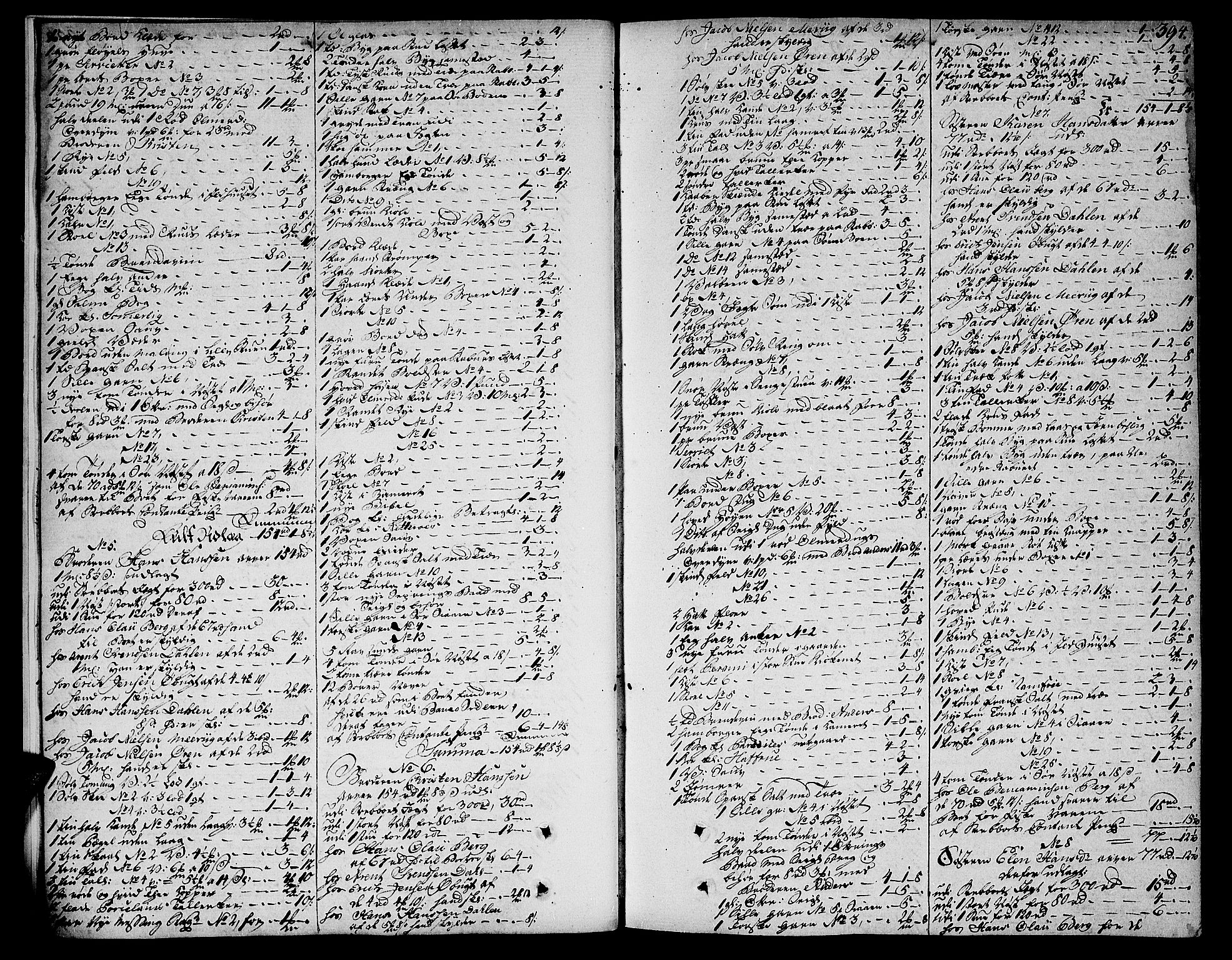 Helgeland sorenskriveri, AV/SAT-A-0004/3/3A/L0062: Skifteprotokoll 14C, 1782-1784, p. 393b-394a