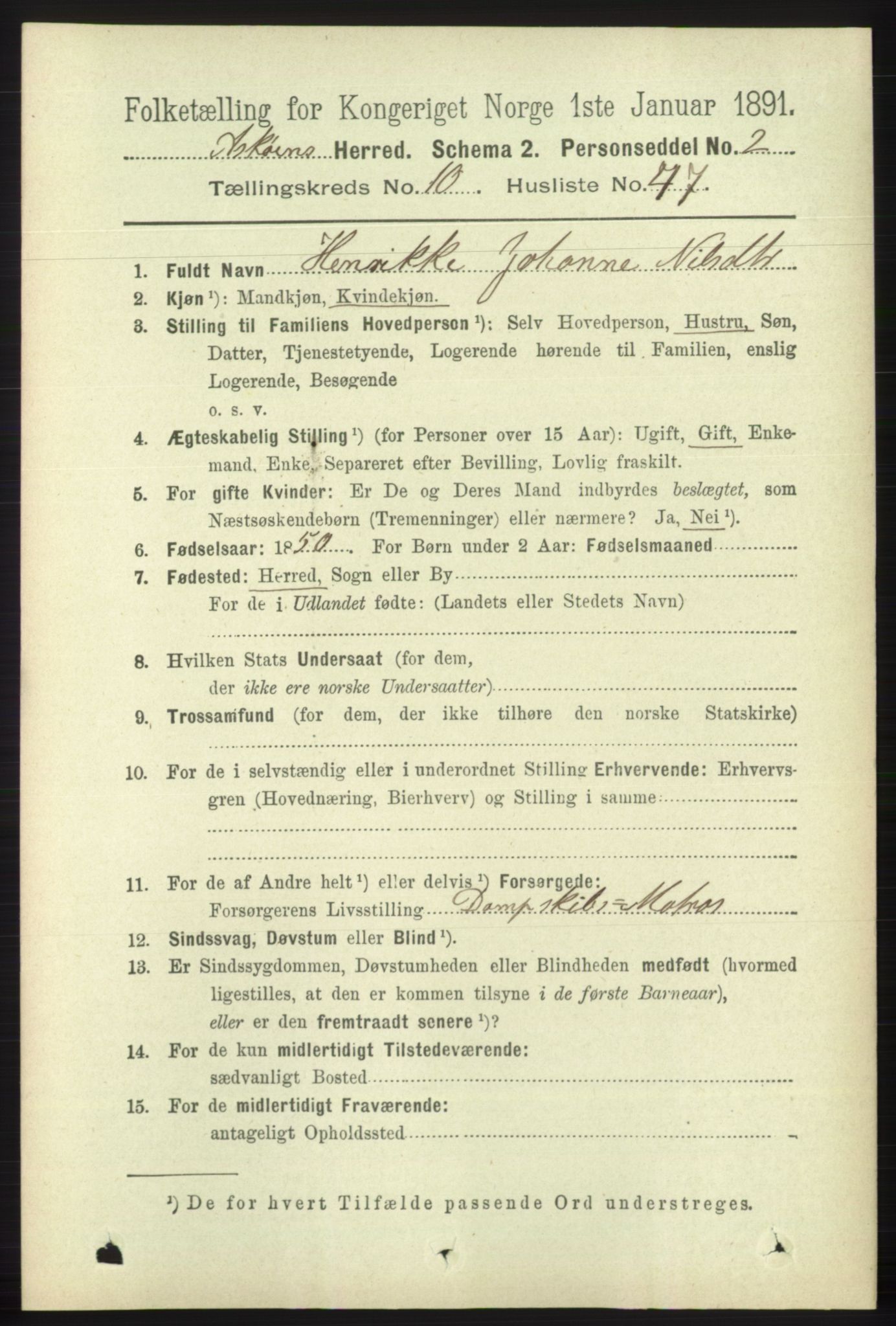 RA, 1891 census for 1247 Askøy, 1891, p. 6680