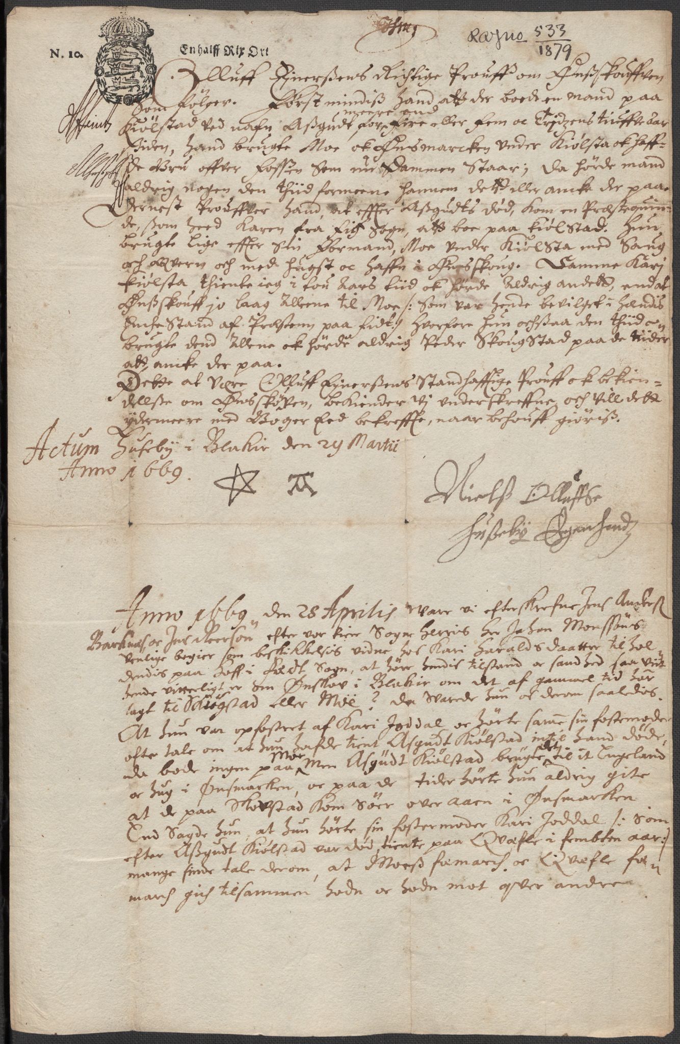 Riksarkivets diplomsamling, RA/EA-5965/F15/L0009: Prestearkiv - Akershus, 1620-1738, p. 139