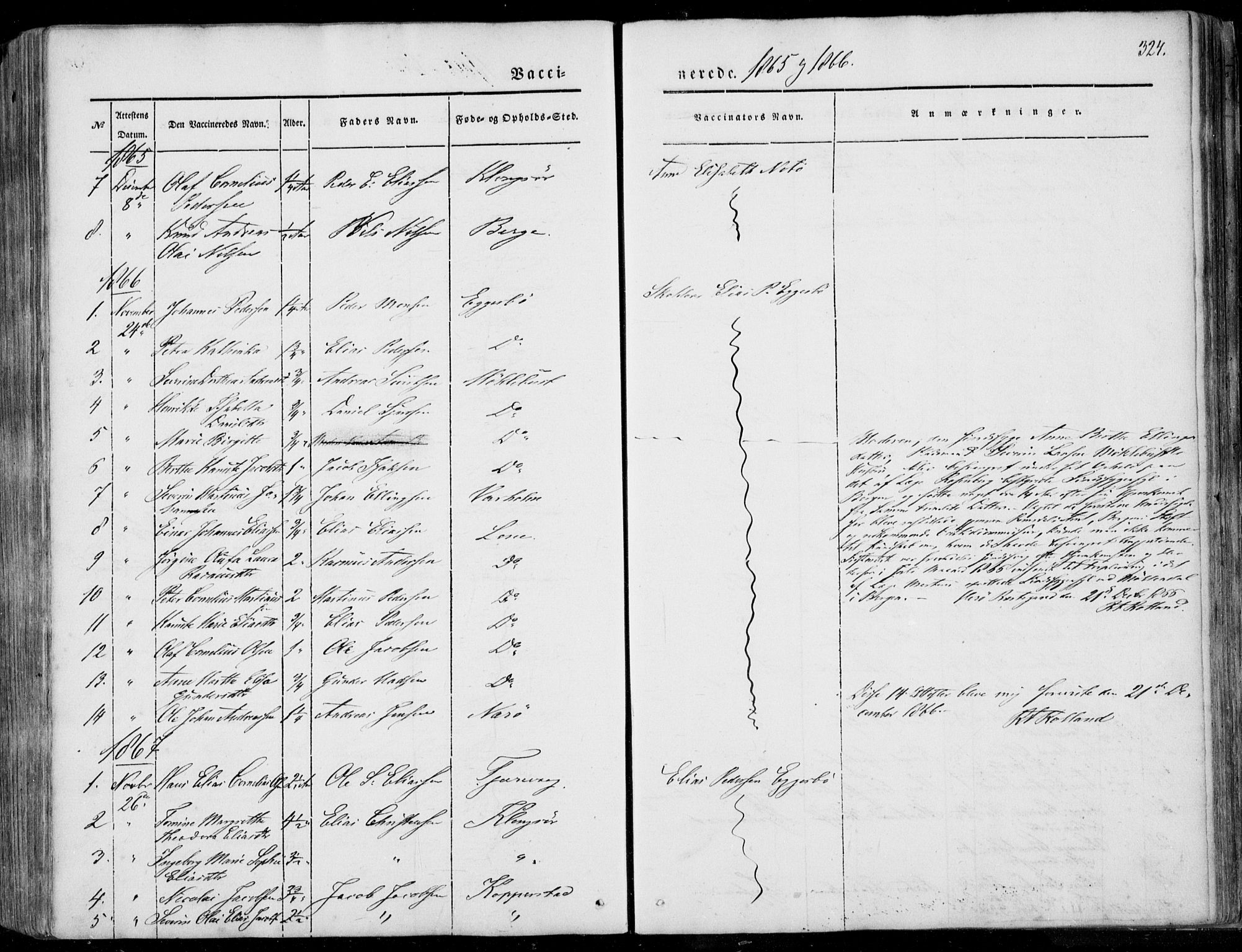 Ministerialprotokoller, klokkerbøker og fødselsregistre - Møre og Romsdal, AV/SAT-A-1454/507/L0070: Parish register (official) no. 507A05, 1842-1873, p. 324