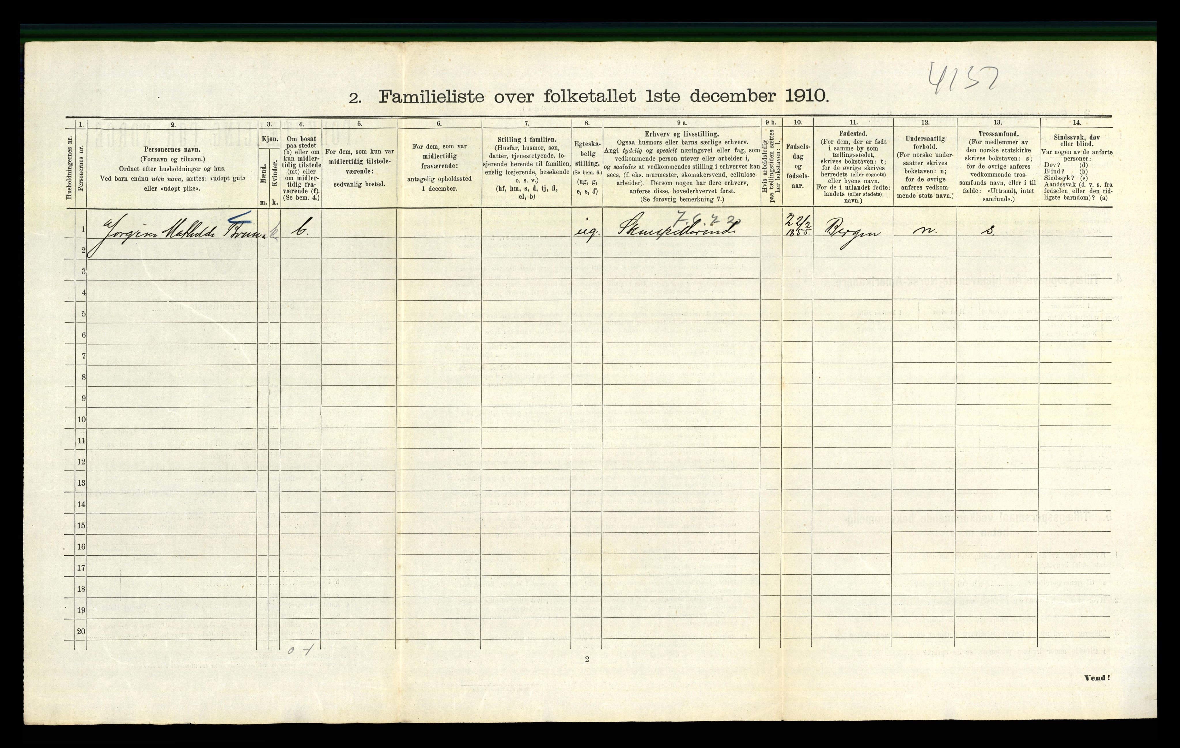 RA, 1910 census for Kristiania, 1910, p. 12822