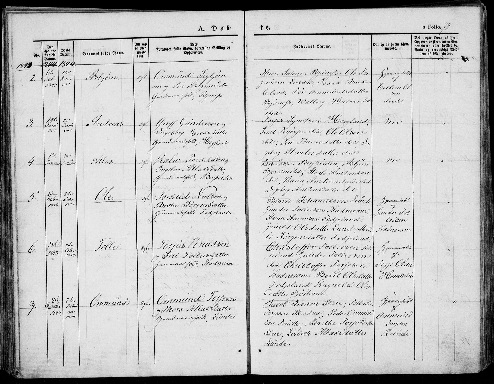 Bakke sokneprestkontor, AV/SAK-1111-0002/F/Fa/Faa/L0004: Parish register (official) no. A 4, 1834-1846, p. 79