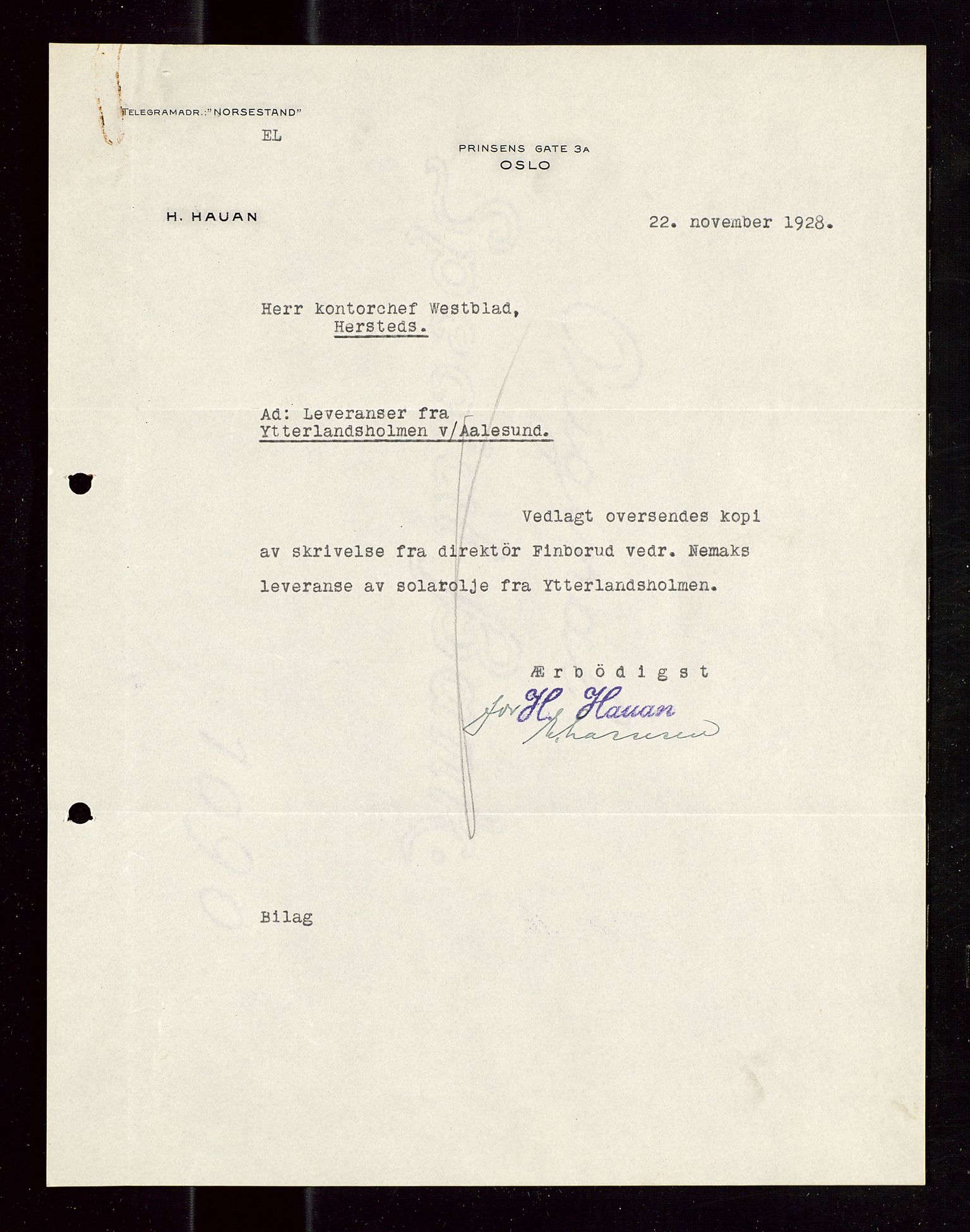 Pa 1521 - A/S Norske Shell, AV/SAST-A-101915/E/Ea/Eaa/L0015: Sjefskorrespondanse, 1928-1929, p. 26