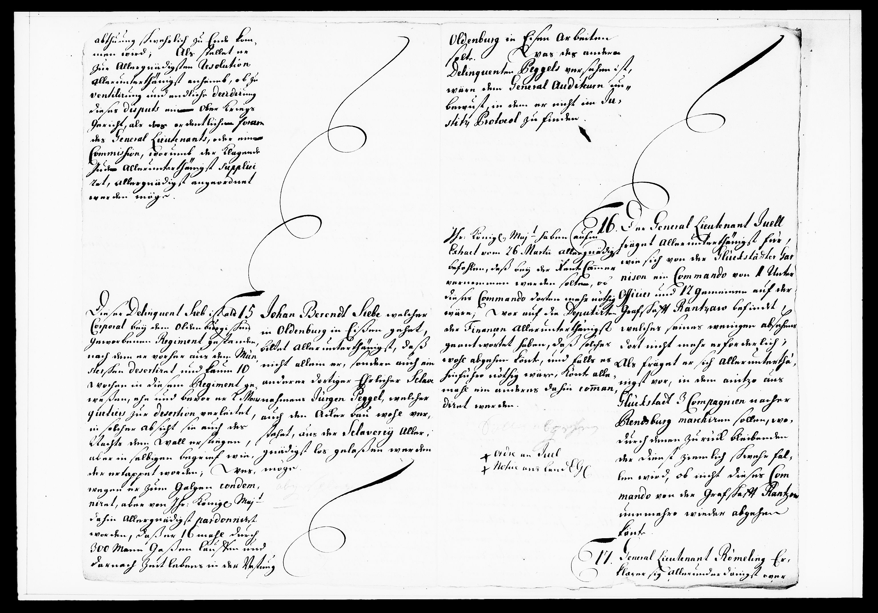 Krigskollegiet, Krigskancelliet, DRA/A-0006/-/1122-1129: Refererede sager, 1735, p. 163
