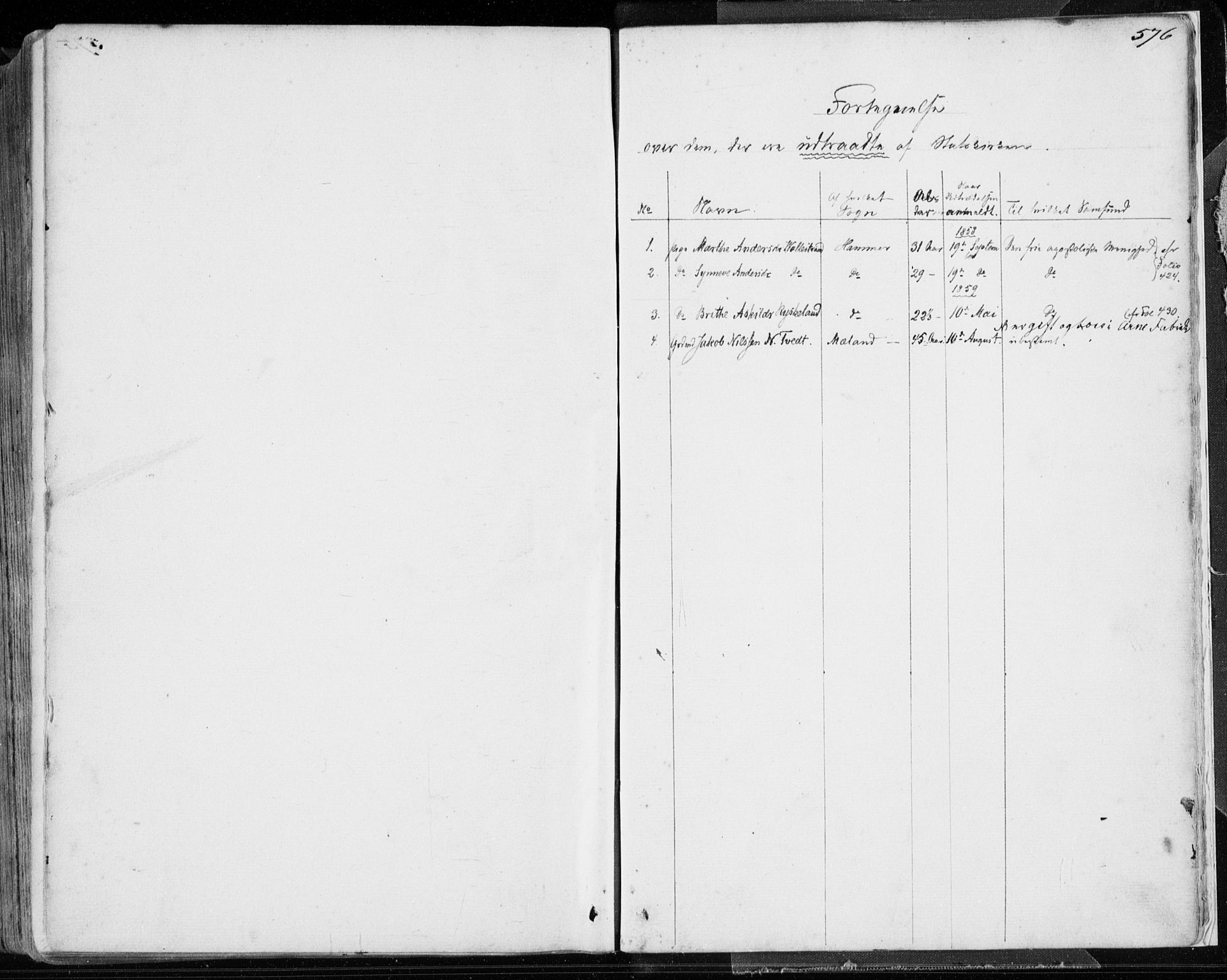 Hamre sokneprestembete, SAB/A-75501/H/Ha/Haa/Haaa/L0014: Parish register (official) no. A 14, 1858-1872, p. 576