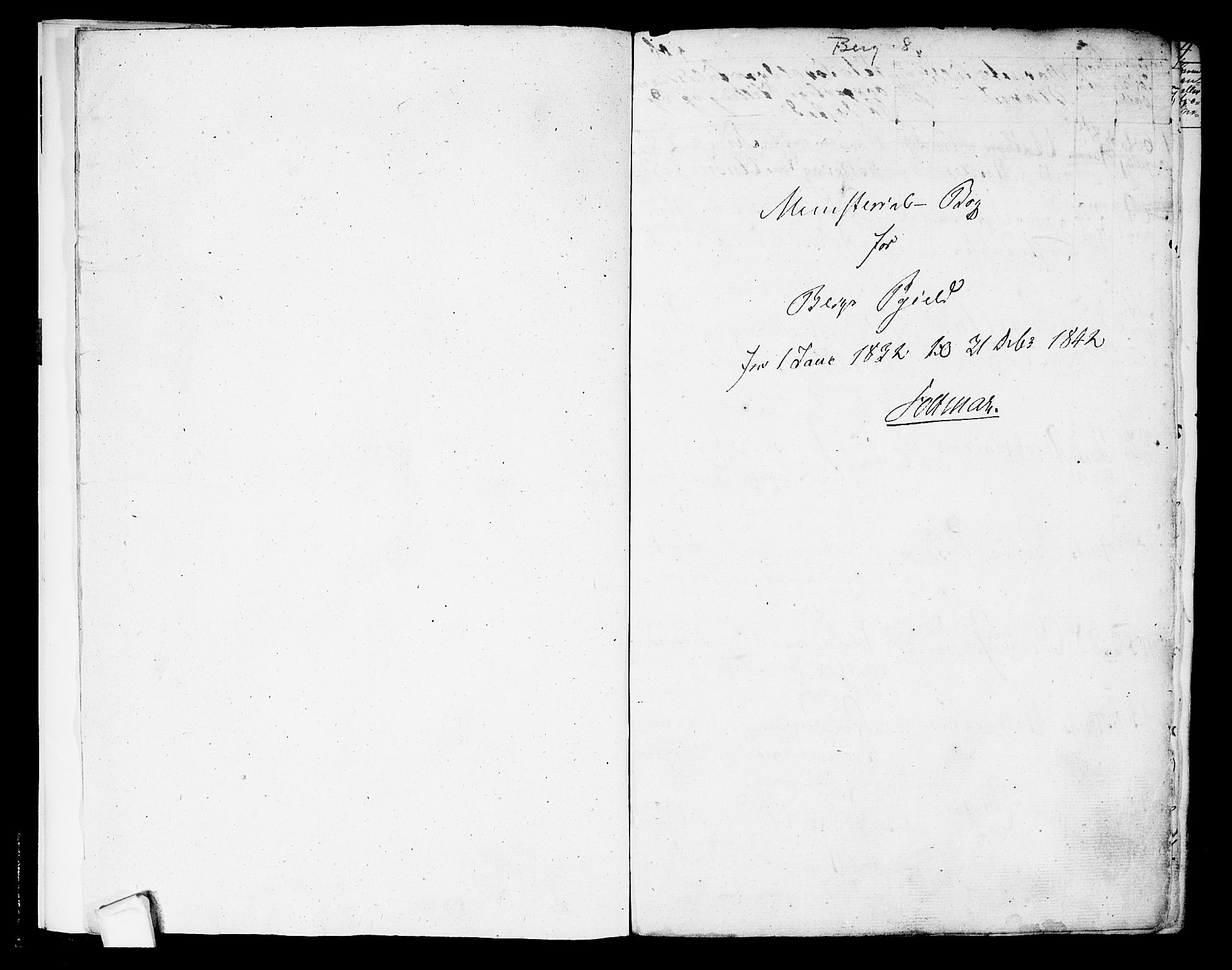 Berg prestekontor Kirkebøker, SAO/A-10902/F/Fa/L0003: Parish register (official) no. I 3, 1832-1842