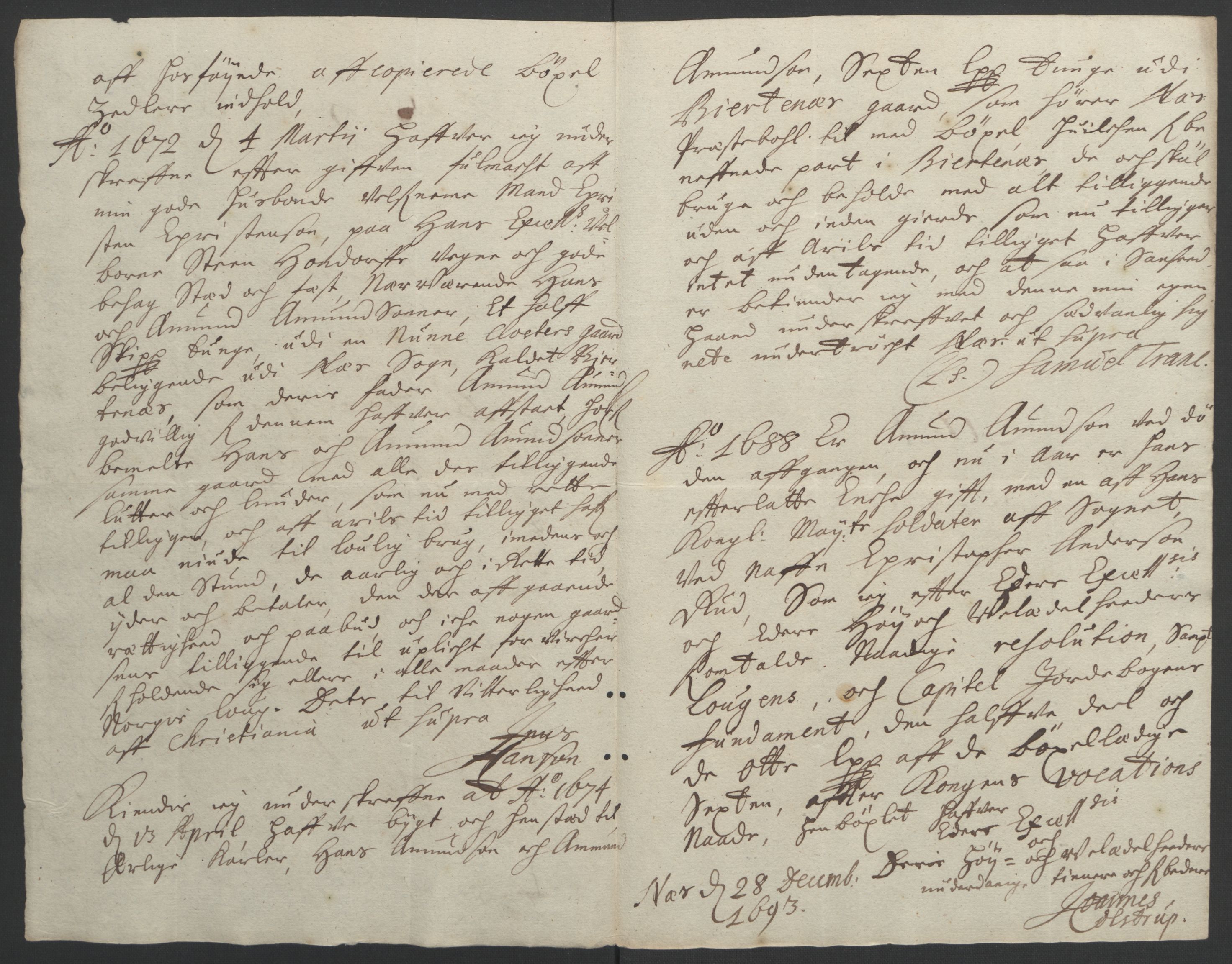 Rentekammeret inntil 1814, Reviderte regnskaper, Fogderegnskap, AV/RA-EA-4092/R12/L0705: Fogderegnskap Øvre Romerike, 1693, p. 20