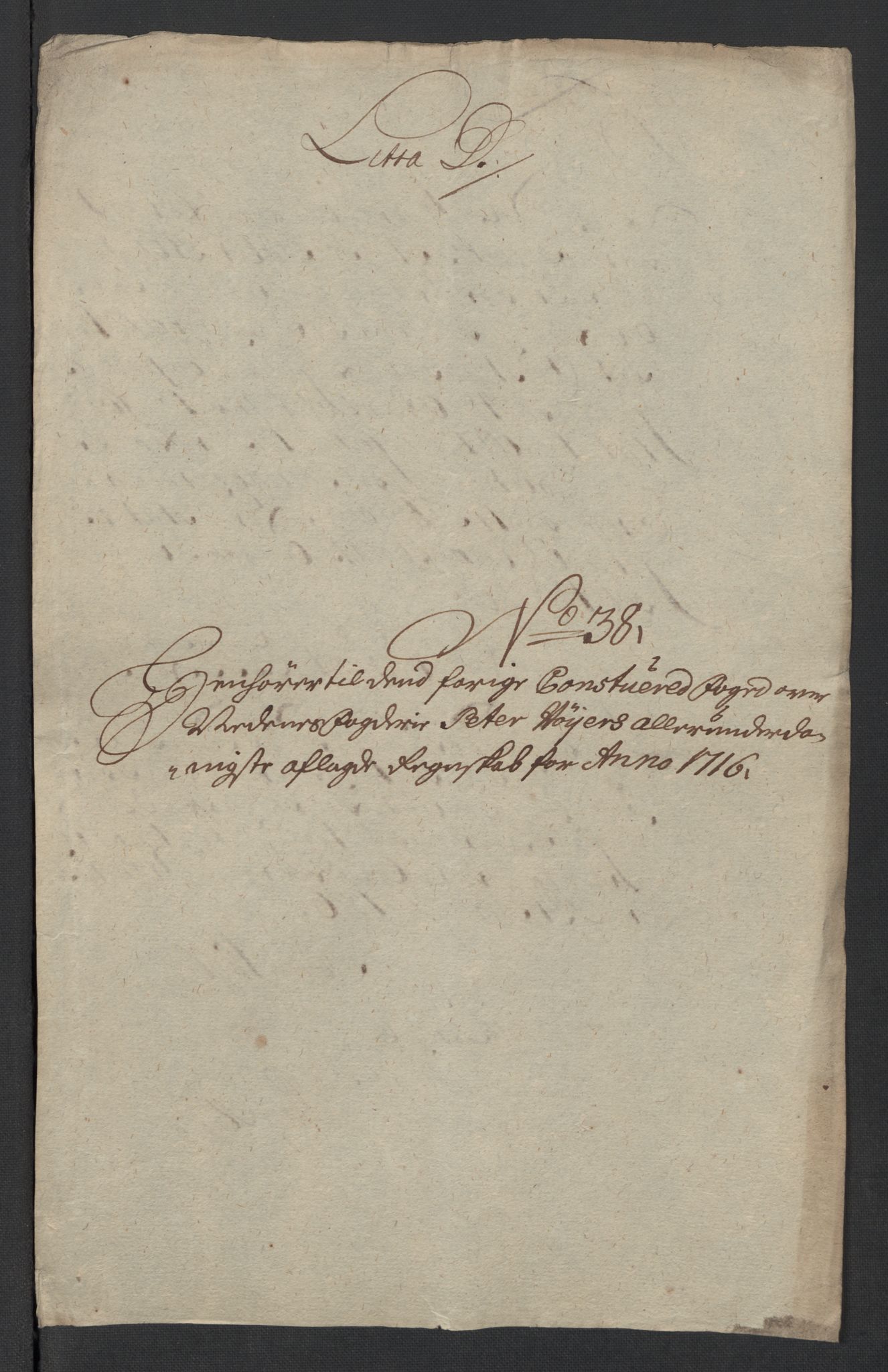 Rentekammeret inntil 1814, Reviderte regnskaper, Fogderegnskap, AV/RA-EA-4092/R39/L2325: Fogderegnskap Nedenes, 1716, p. 347