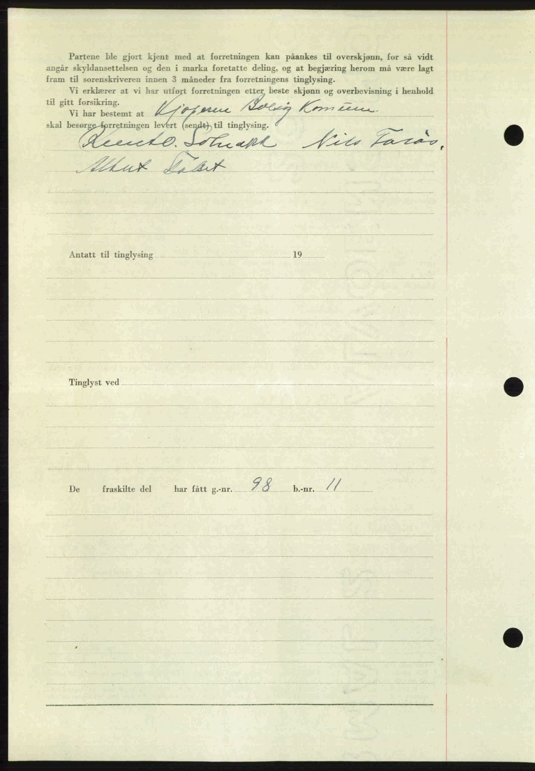 Romsdal sorenskriveri, AV/SAT-A-4149/1/2/2C: Mortgage book no. A23, 1947-1947, Diary no: : 1357/1947