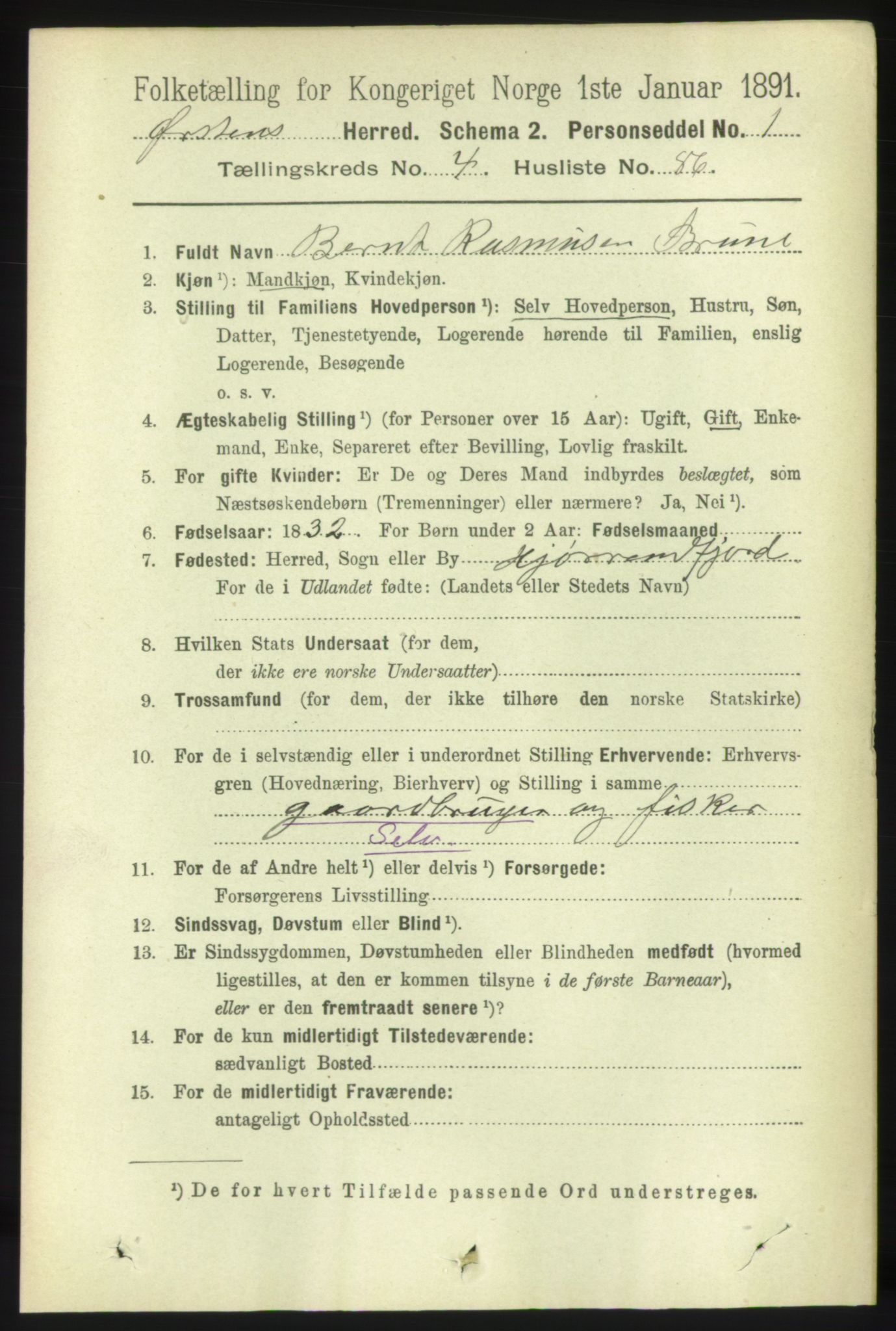 RA, 1891 census for 1520 Ørsta, 1891, p. 2181