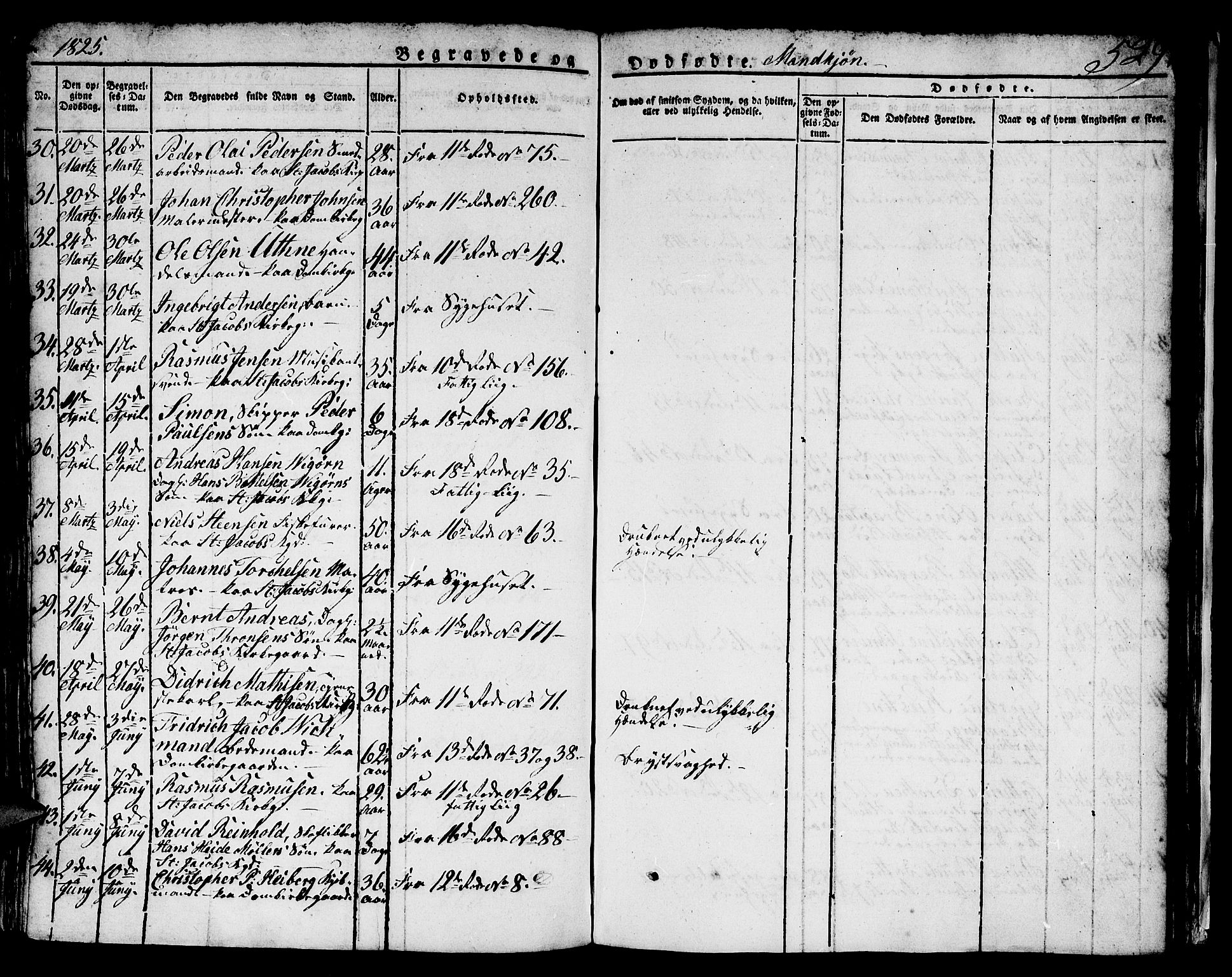 Domkirken sokneprestembete, AV/SAB-A-74801/H/Hab/L0002: Parish register (copy) no. A 2, 1821-1839, p. 529