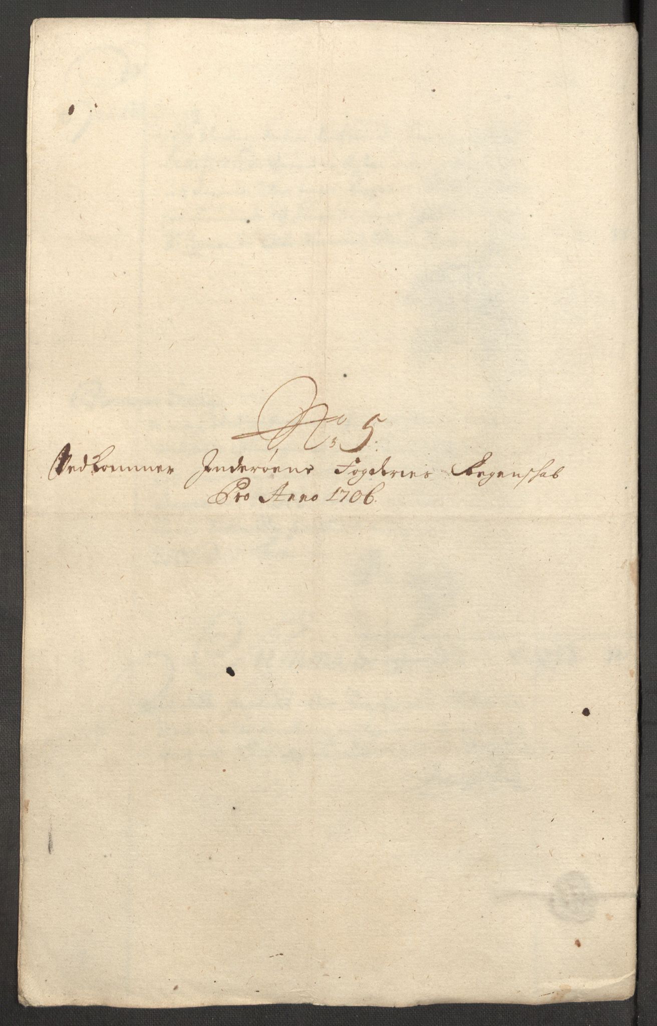 Rentekammeret inntil 1814, Reviderte regnskaper, Fogderegnskap, AV/RA-EA-4092/R63/L4315: Fogderegnskap Inderøy, 1706-1707, p. 135