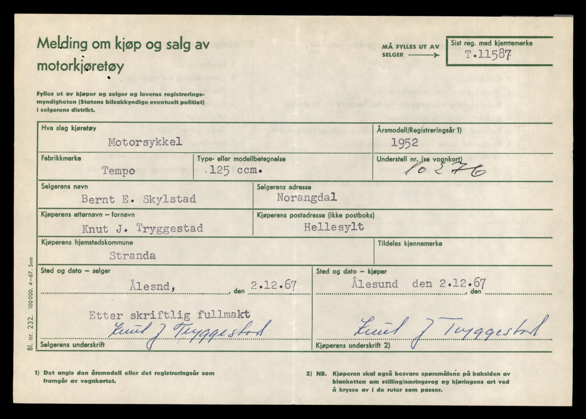 Møre og Romsdal vegkontor - Ålesund trafikkstasjon, AV/SAT-A-4099/F/Fe/L0029: Registreringskort for kjøretøy T 11430 - T 11619, 1927-1998, p. 2501