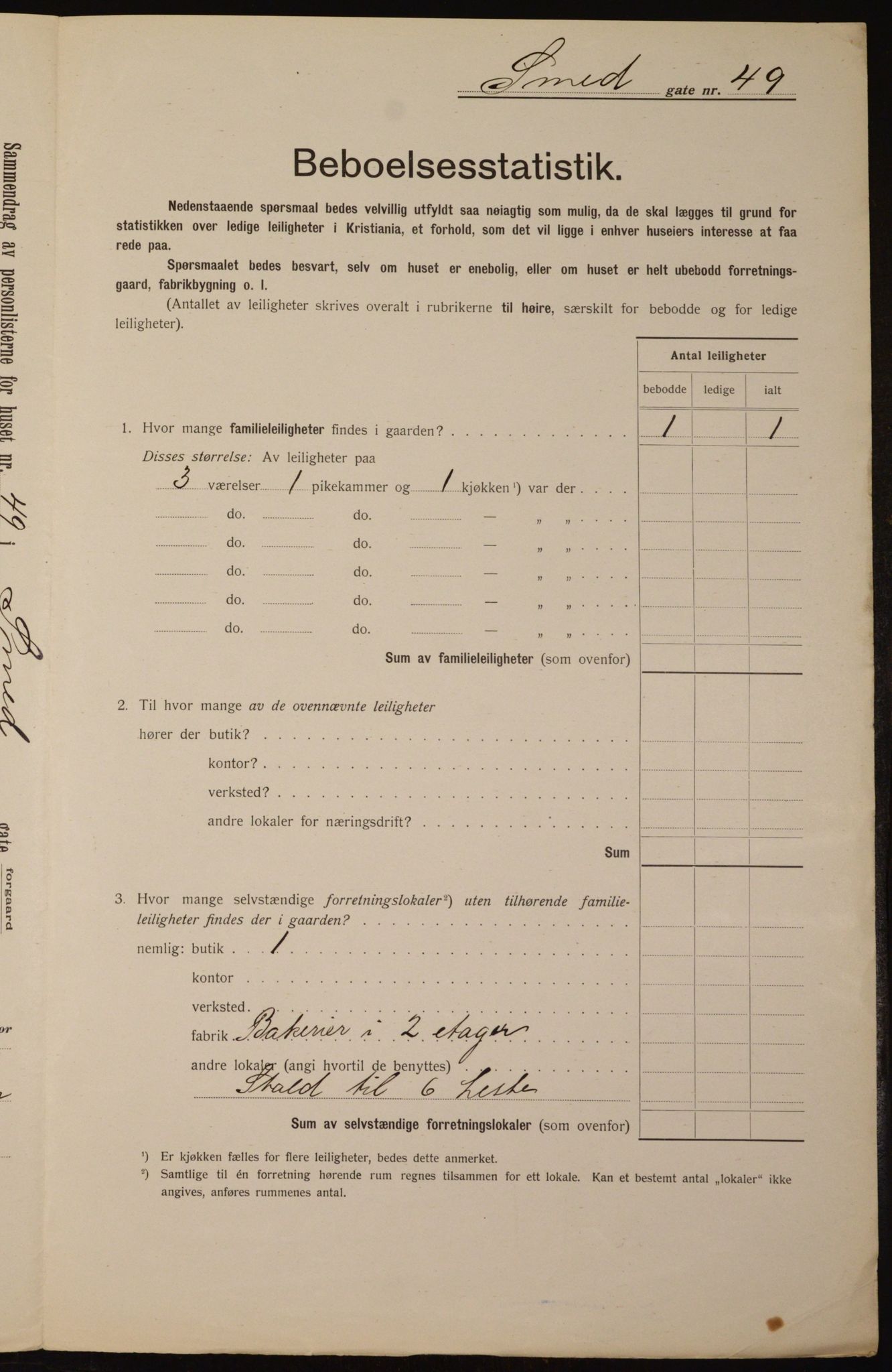 OBA, Municipal Census 1912 for Kristiania, 1912, p. 97979