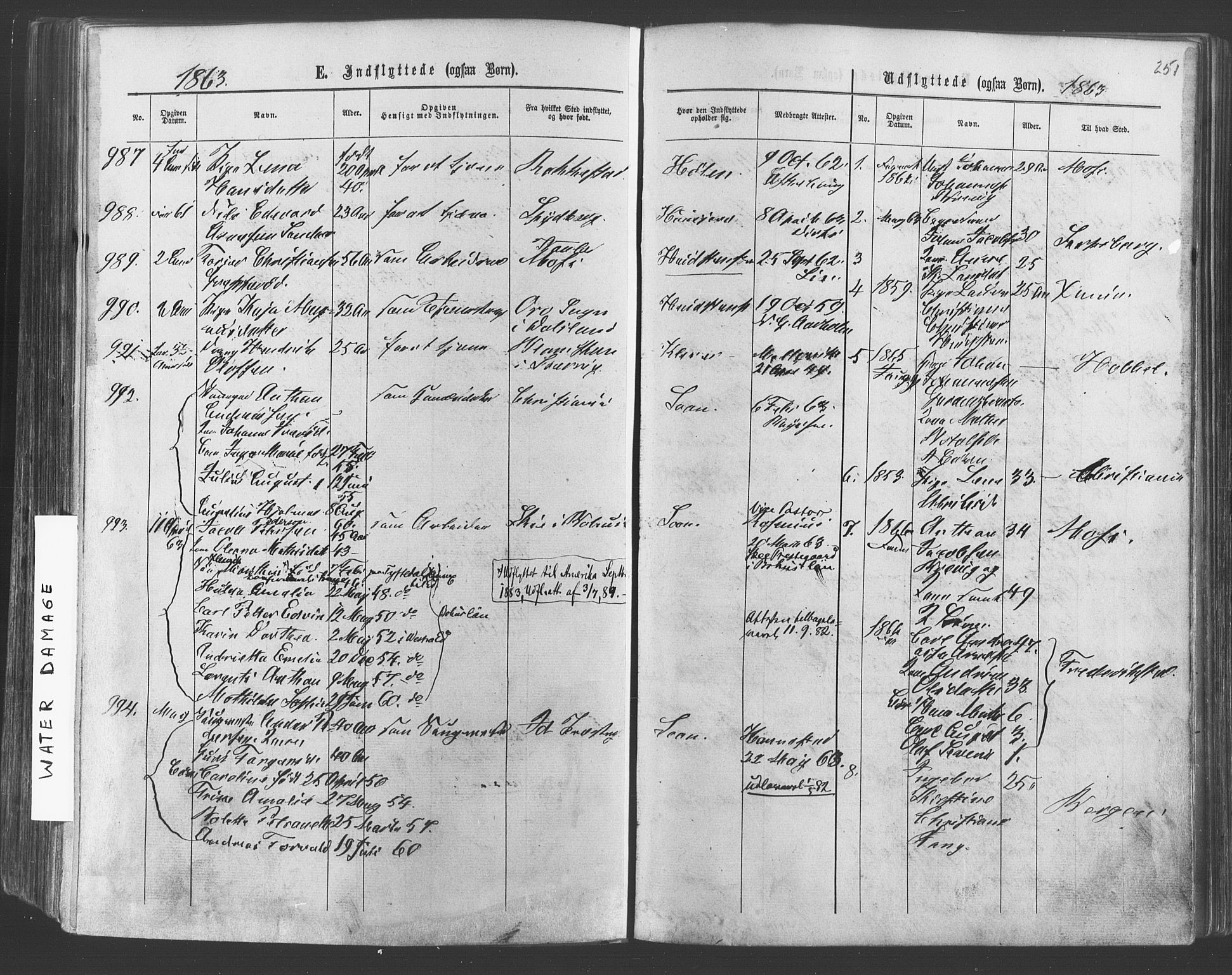 Vestby prestekontor Kirkebøker, SAO/A-10893/F/Fa/L0008: Parish register (official) no. I 8, 1863-1877, p. 251