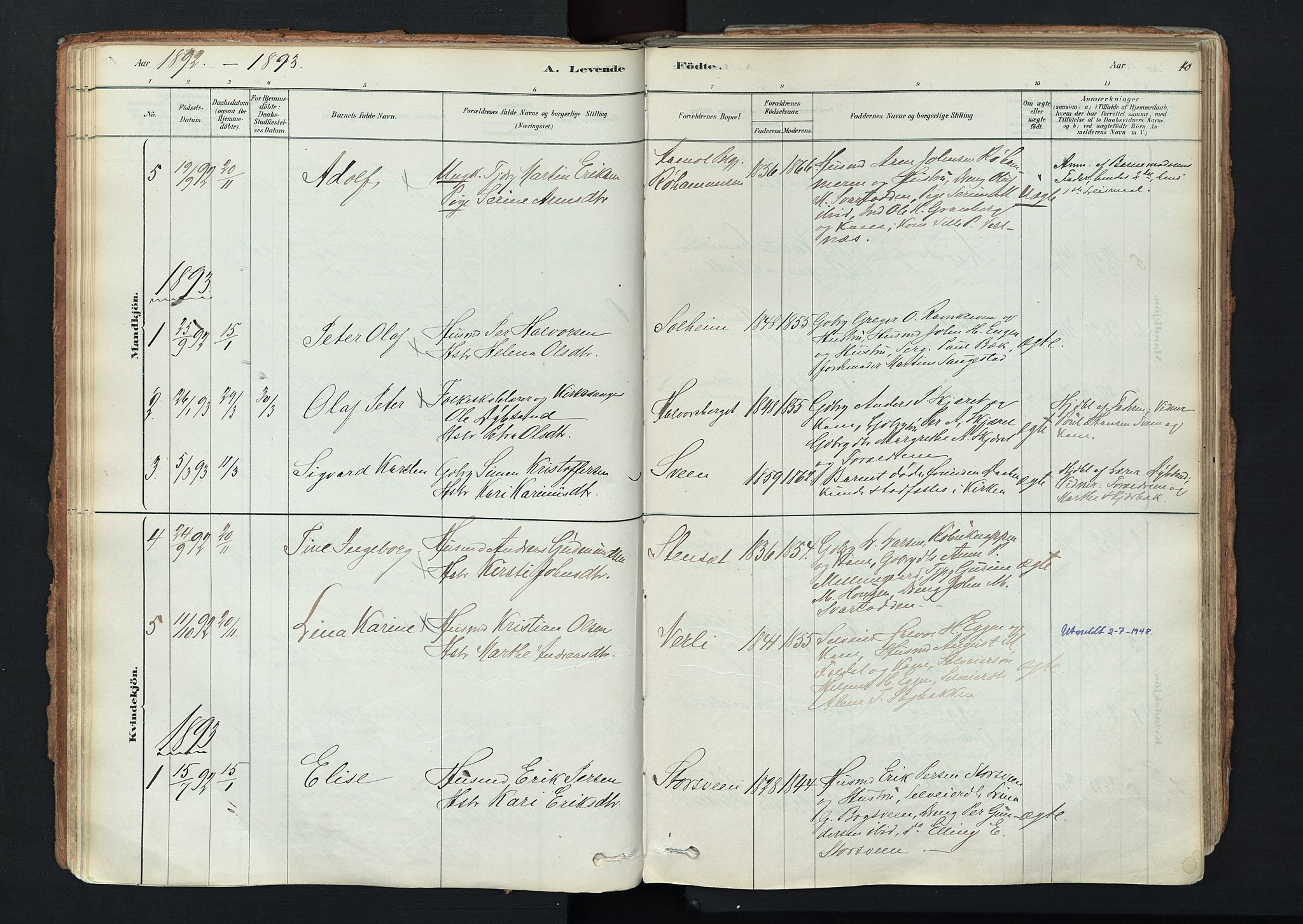 Trysil prestekontor, AV/SAH-PREST-046/H/Ha/Haa/L0011: Parish register (official) no. 11, 1878-1912, p. 40