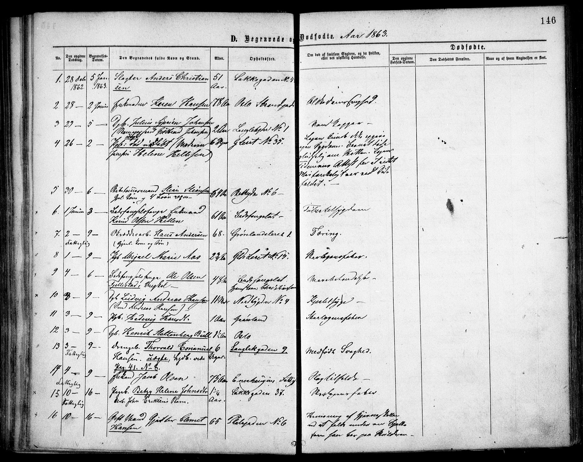 Grønland prestekontor Kirkebøker, AV/SAO-A-10848/F/Fa/L0003: Parish register (official) no. 3, 1862-1868, p. 146