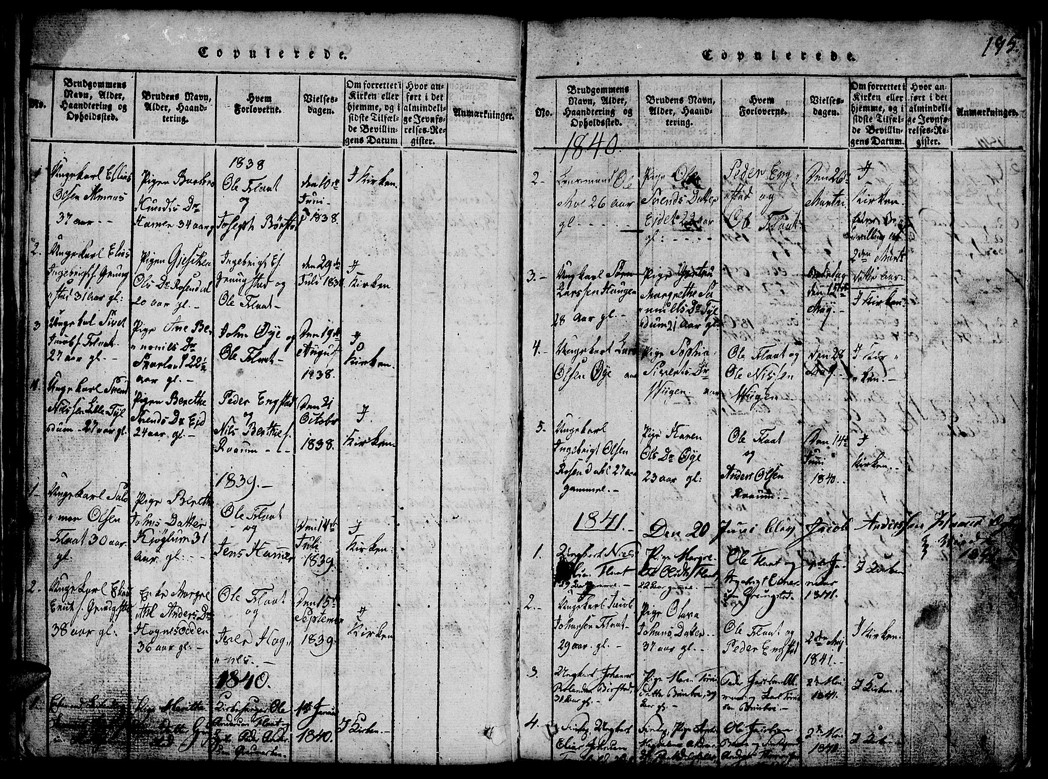 Ministerialprotokoller, klokkerbøker og fødselsregistre - Nord-Trøndelag, SAT/A-1458/765/L0562: Parish register (copy) no. 765C01, 1817-1851, p. 195