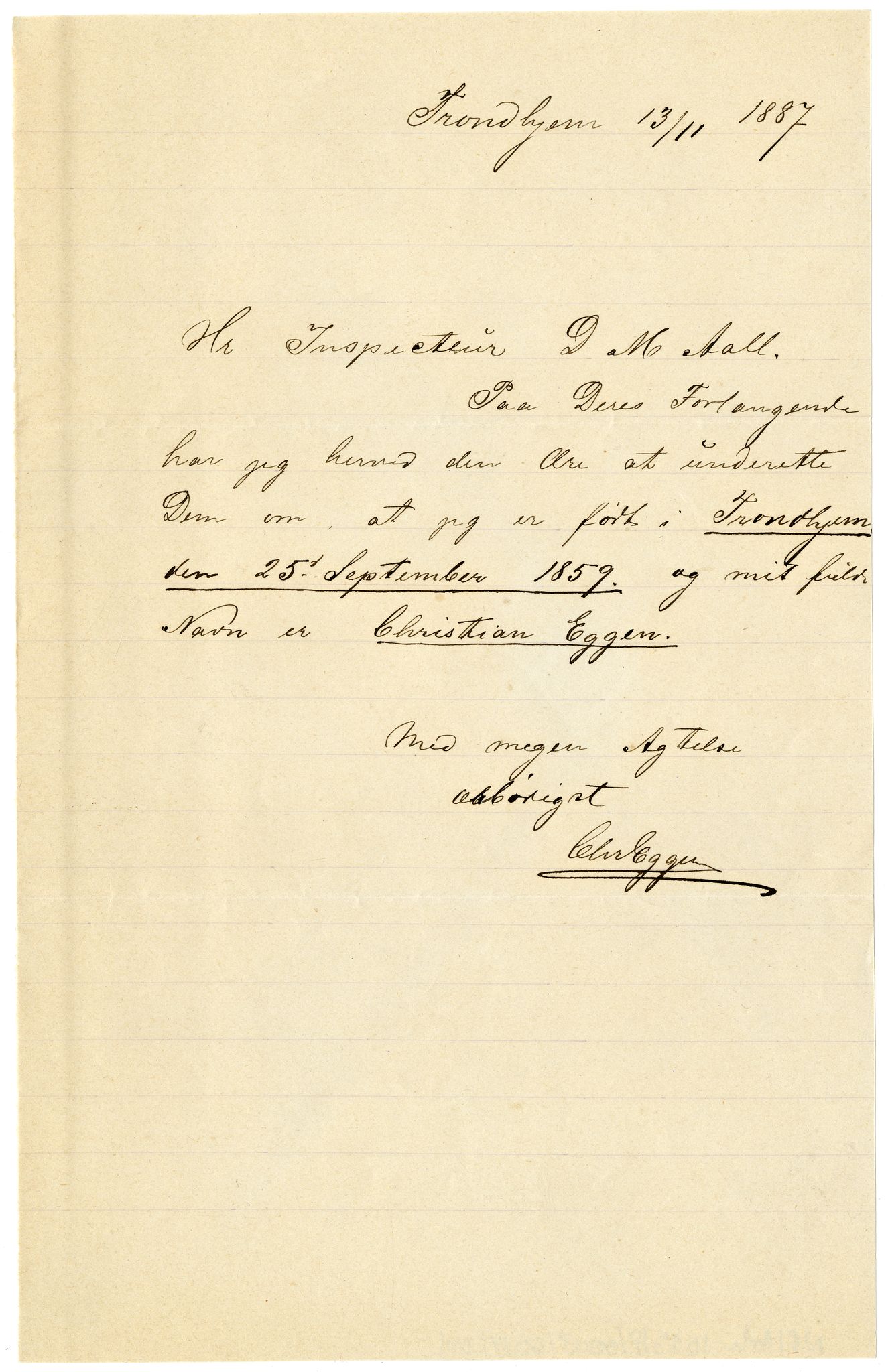 Diderik Maria Aalls brevsamling, NF/Ark-1023/F/L0003: D.M. Aalls brevsamling. D - G, 1797-1889, p. 138