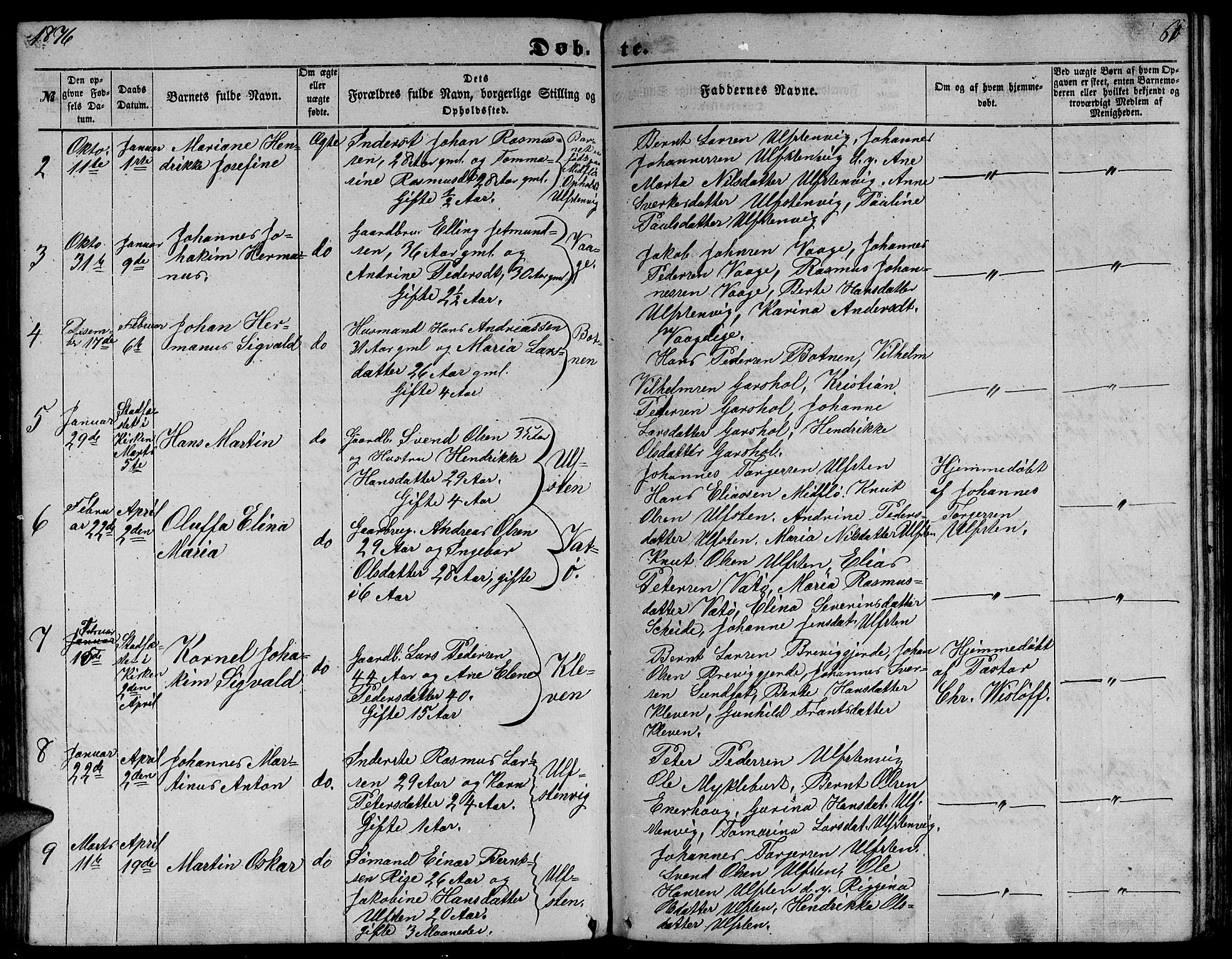 Ministerialprotokoller, klokkerbøker og fødselsregistre - Møre og Romsdal, SAT/A-1454/509/L0111: Parish register (copy) no. 509C01, 1854-1882, p. 61