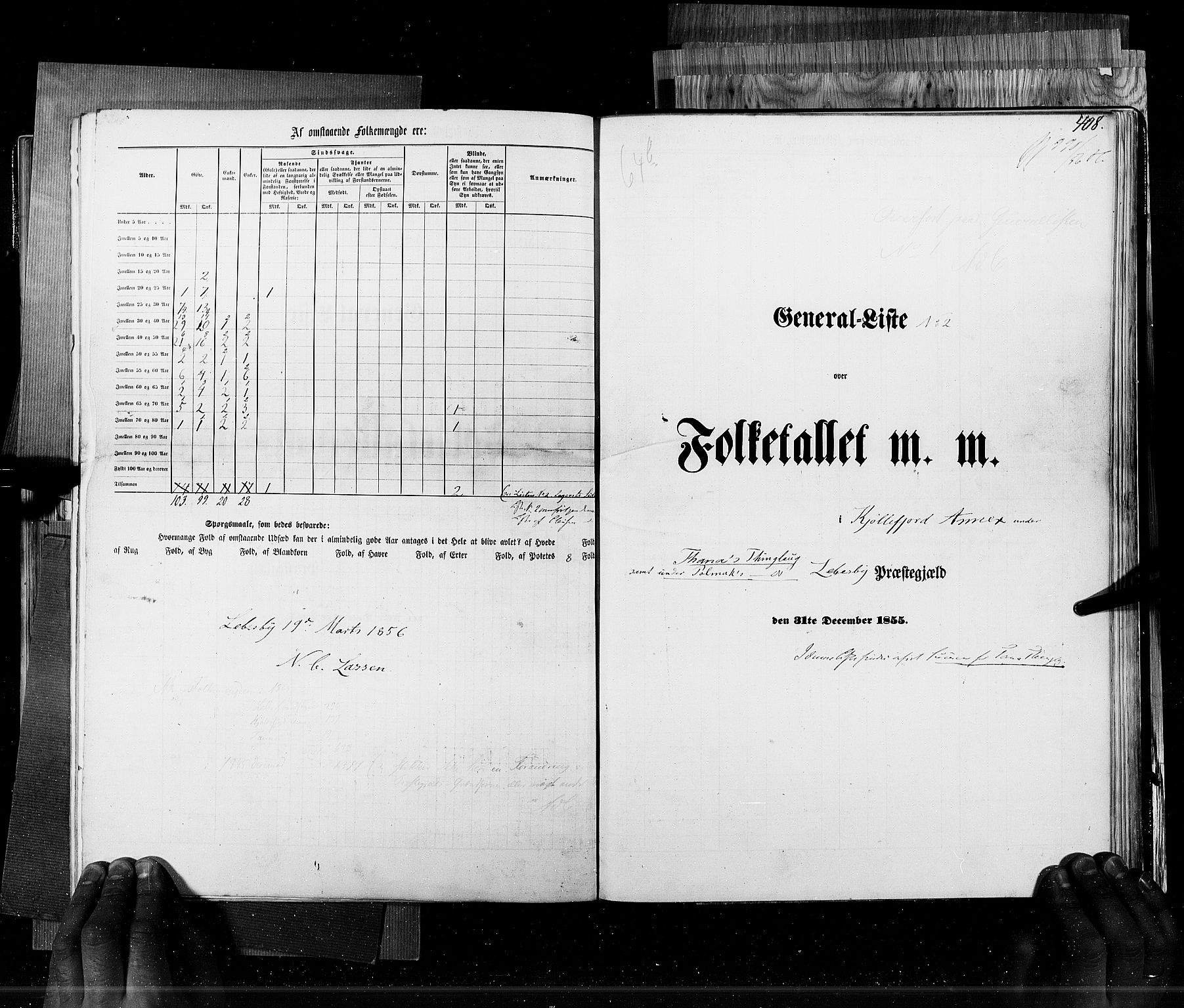 RA, Census 1855, vol. 6B: Nordland amt og Finnmarken amt, 1855, p. 408