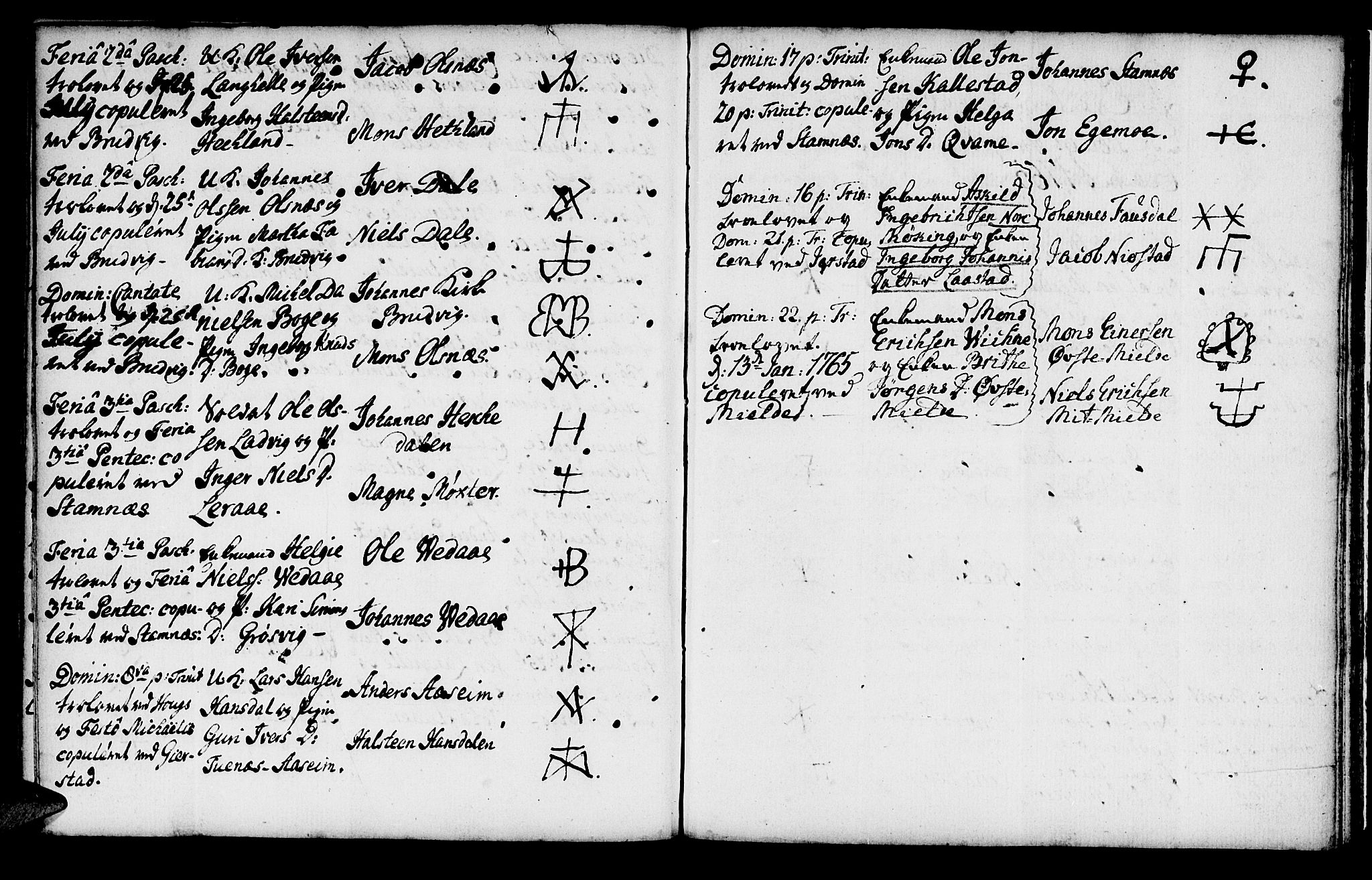 Haus sokneprestembete, AV/SAB-A-75601/H/Haa: Parish register (official) no. A 8, 1754-1769, p. 168