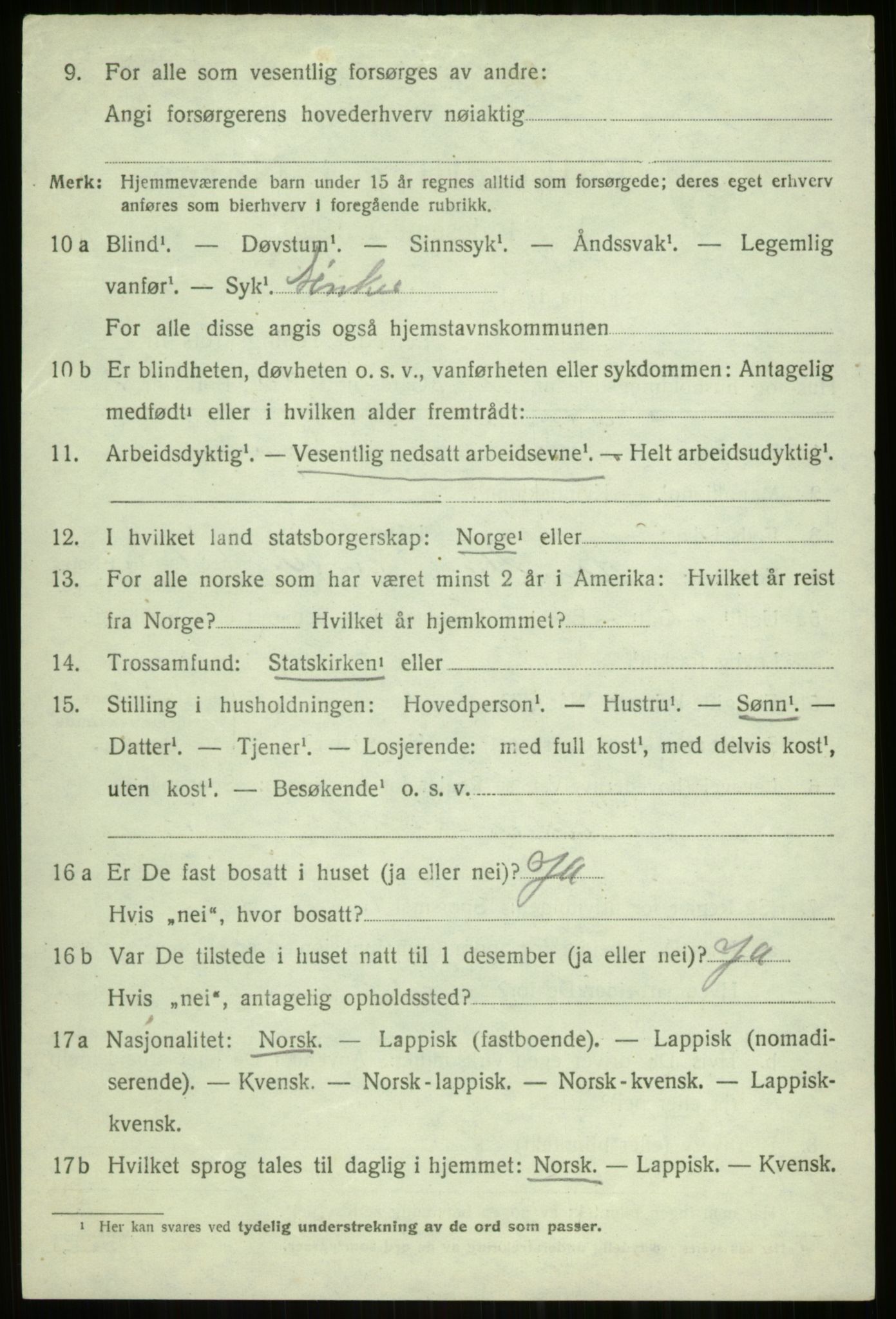 SATØ, 1920 census for Tromsøysund, 1920, p. 4729