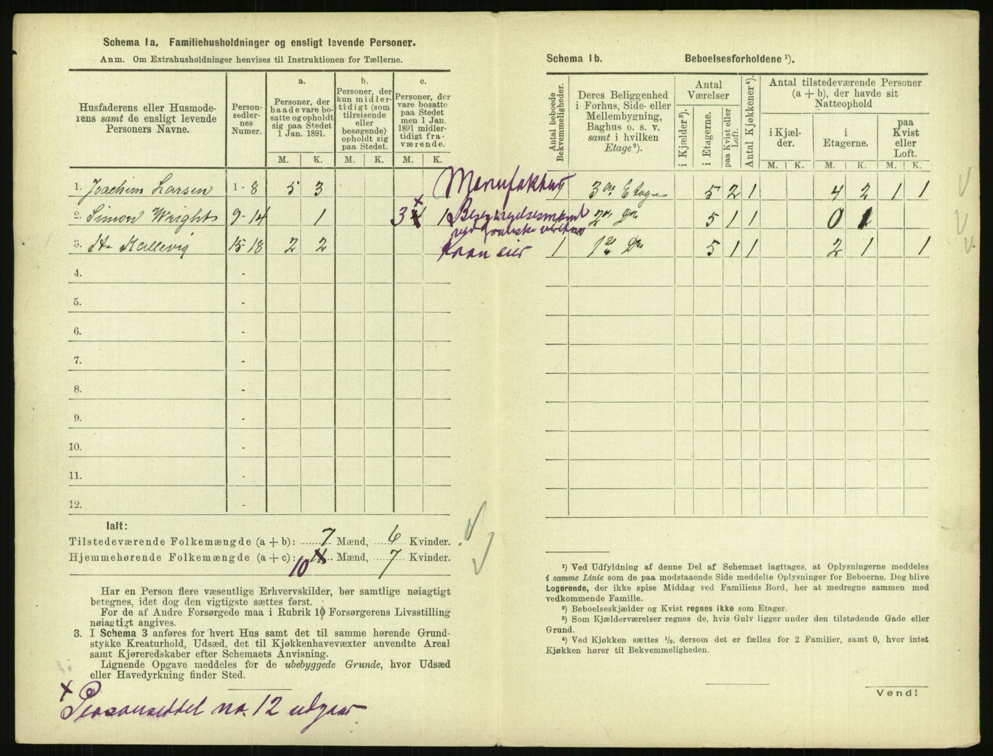 RA, 1891 census for 0903 Arendal, 1891, p. 731