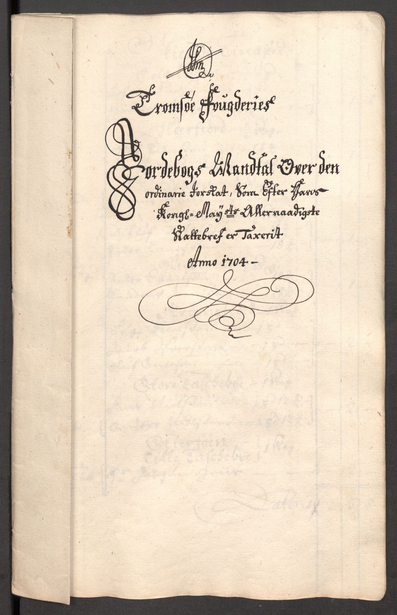 Rentekammeret inntil 1814, Reviderte regnskaper, Fogderegnskap, RA/EA-4092/R68/L4755: Fogderegnskap Senja og Troms, 1700-1704, p. 400